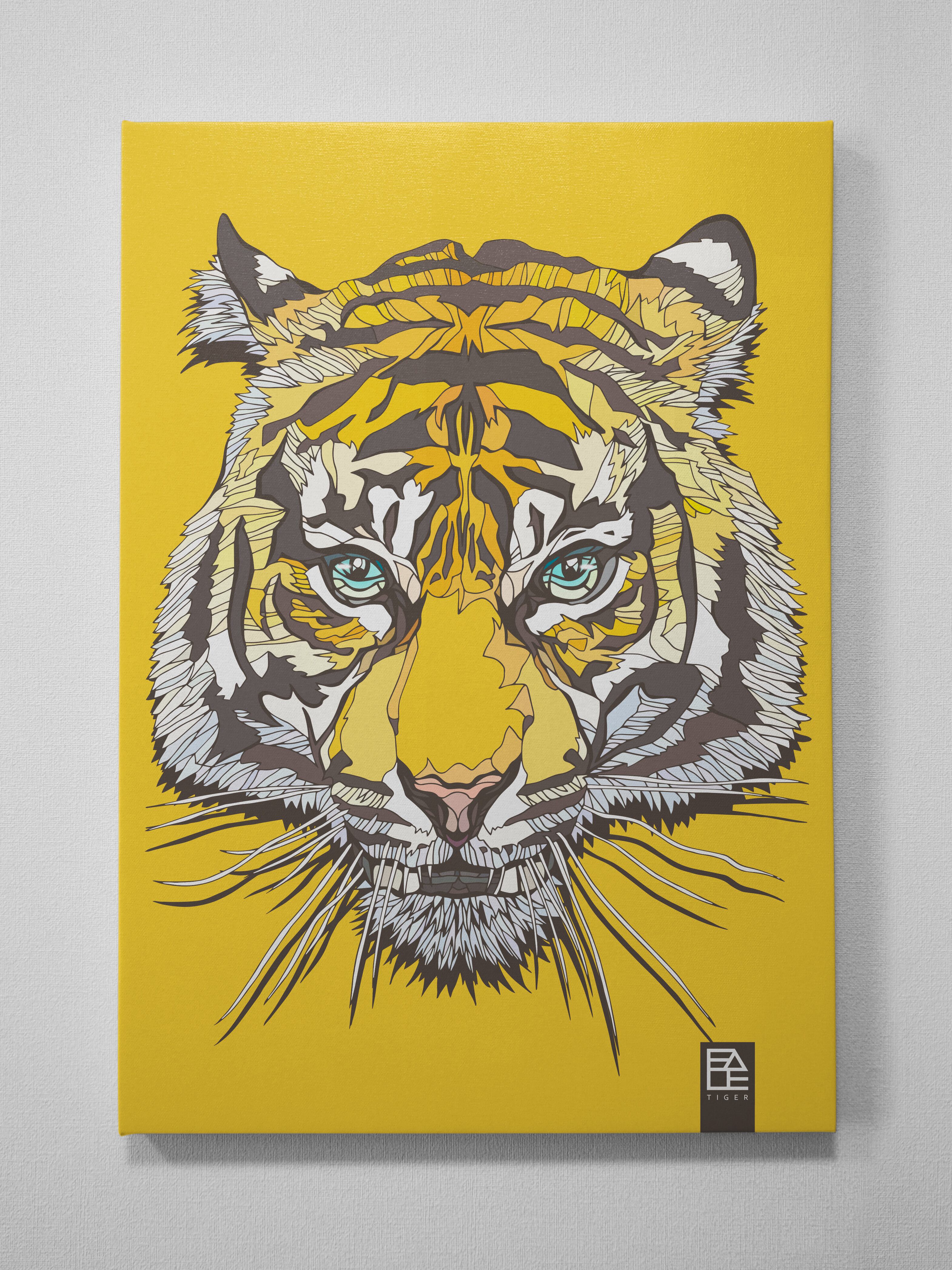 タイガー/TIGER/動物絵画/A2キャンバスプリント【送料無料】 | Mauve inc.
