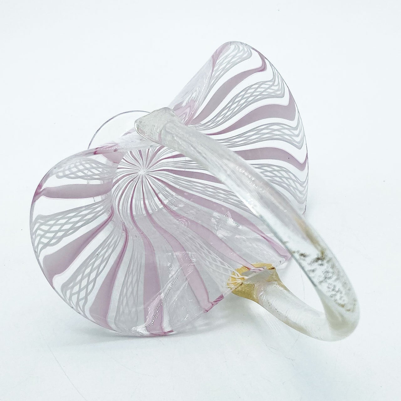 ヴェネチアガラス ムラノ イタリア バスケット フィリグラーナ