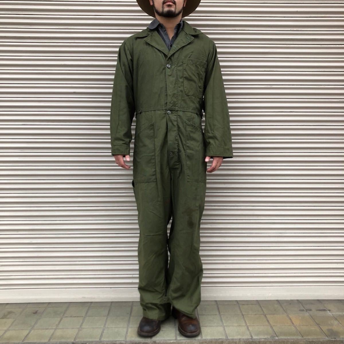 70s 米軍実物 USArmy OG-107 カバーオール COVERALLS ツナギ