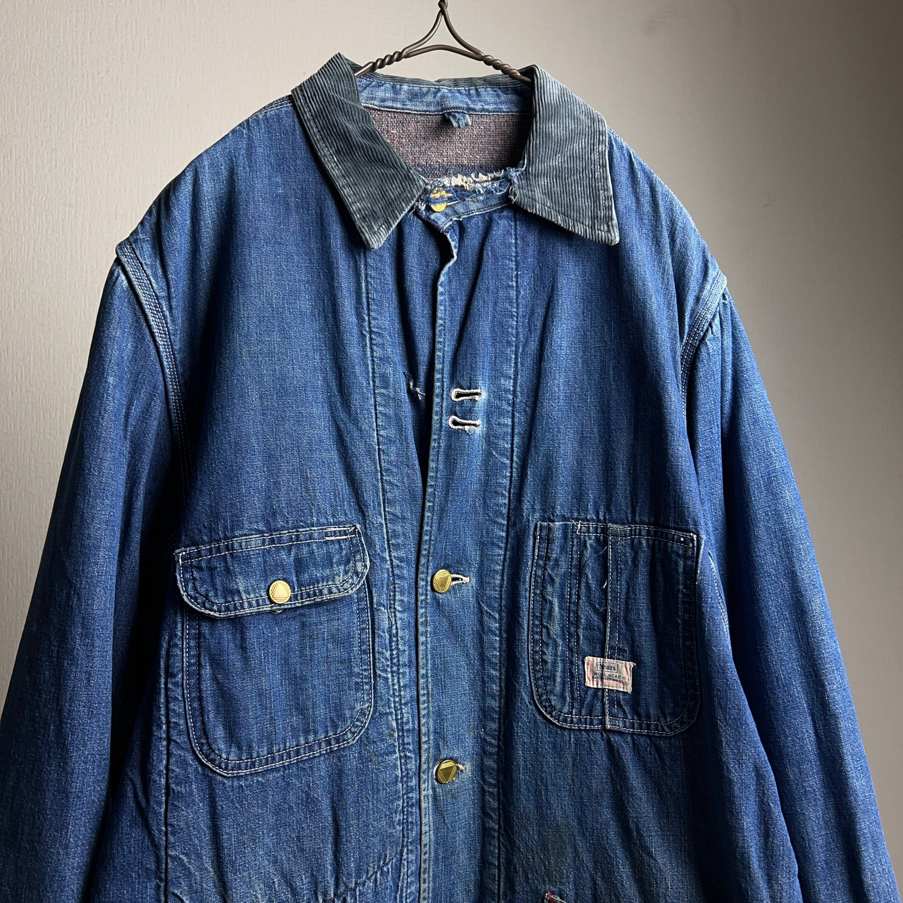 60's Sears Lined Denim Coverall Jacket 60年代 シアーズ デニム