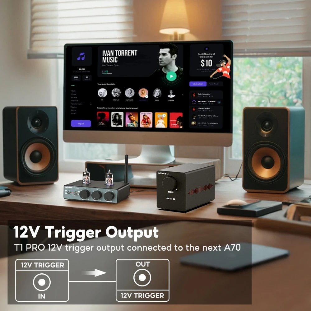 AIYIMA T1 PRO 真空管プリアンプ Bluetooth・RCA対応 S22d7301673065