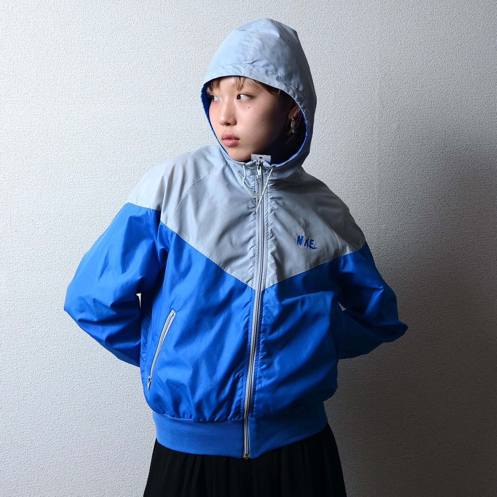 70s NIKE 希少 オレンジタグ ナイロンジャケット メイドイン USA S