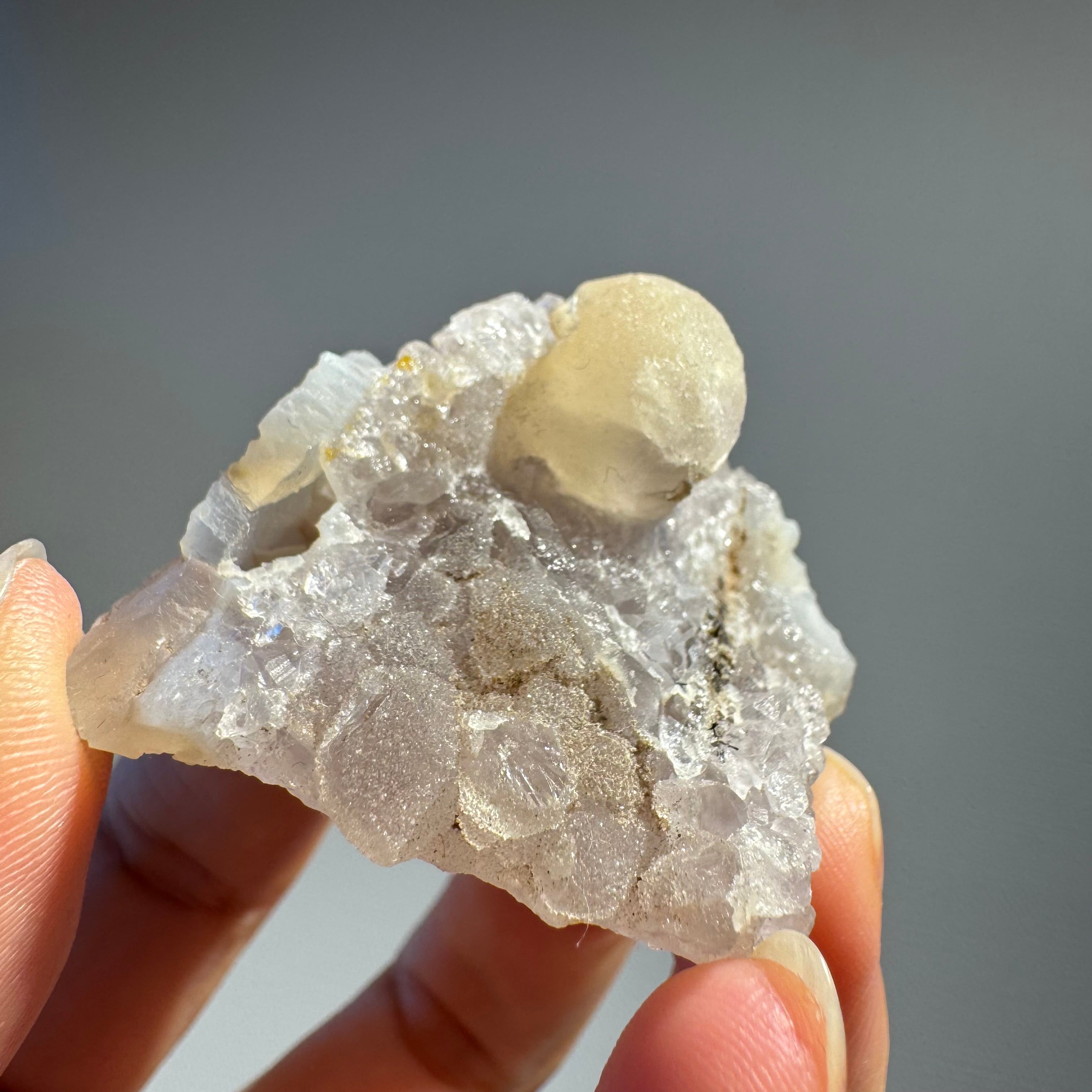 珍奇鉱物】インド フローライト ポンデリングフローライト 母岩付き