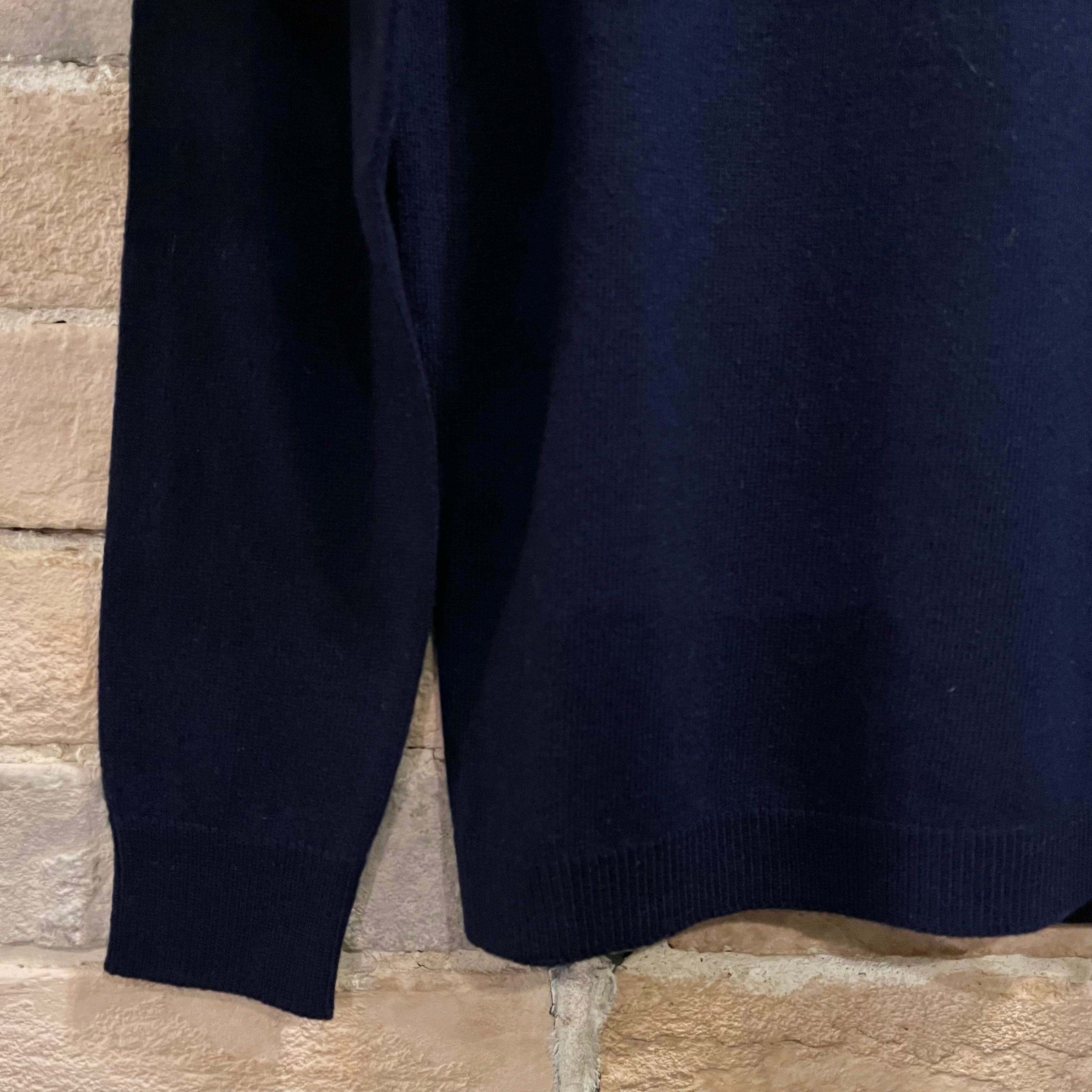ballantyne ladies “dead stock” cashmere turtle neck navy