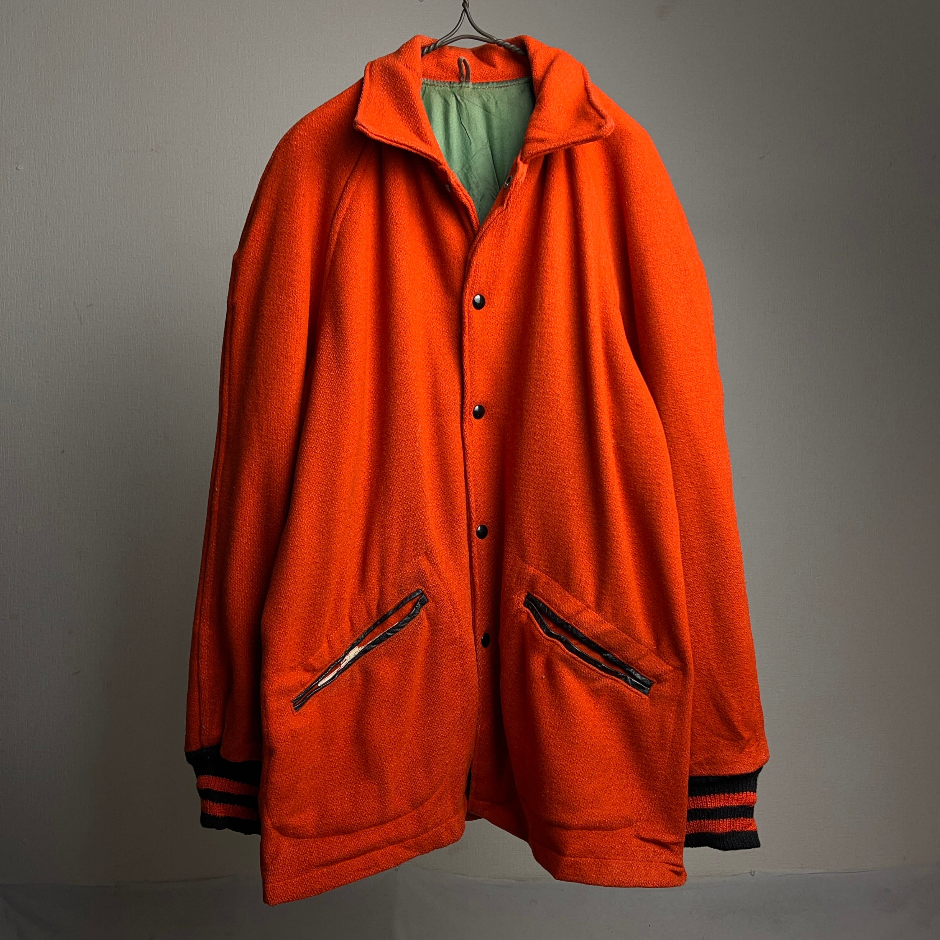 60's Hatchers Wool Stadium Jacket 60年代 ウールスタジャン オレンジ