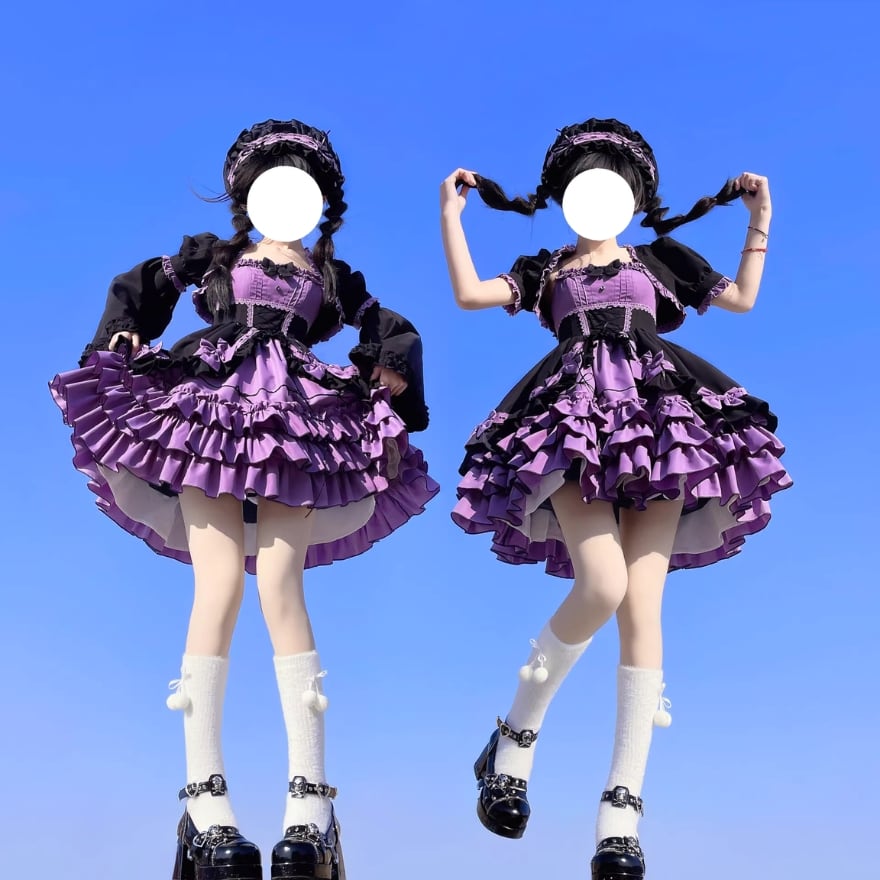 SEASONZ ゆめかわ セットアップ 魔法少女 パープル 地雷服 ベビー