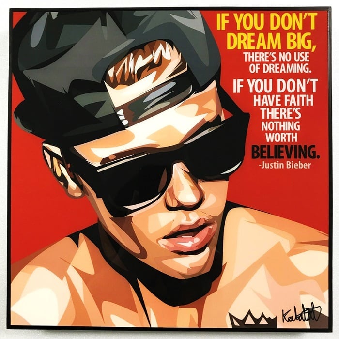 Justin Bieber (1) ジャスティン ビーバー「ポップアートパネル