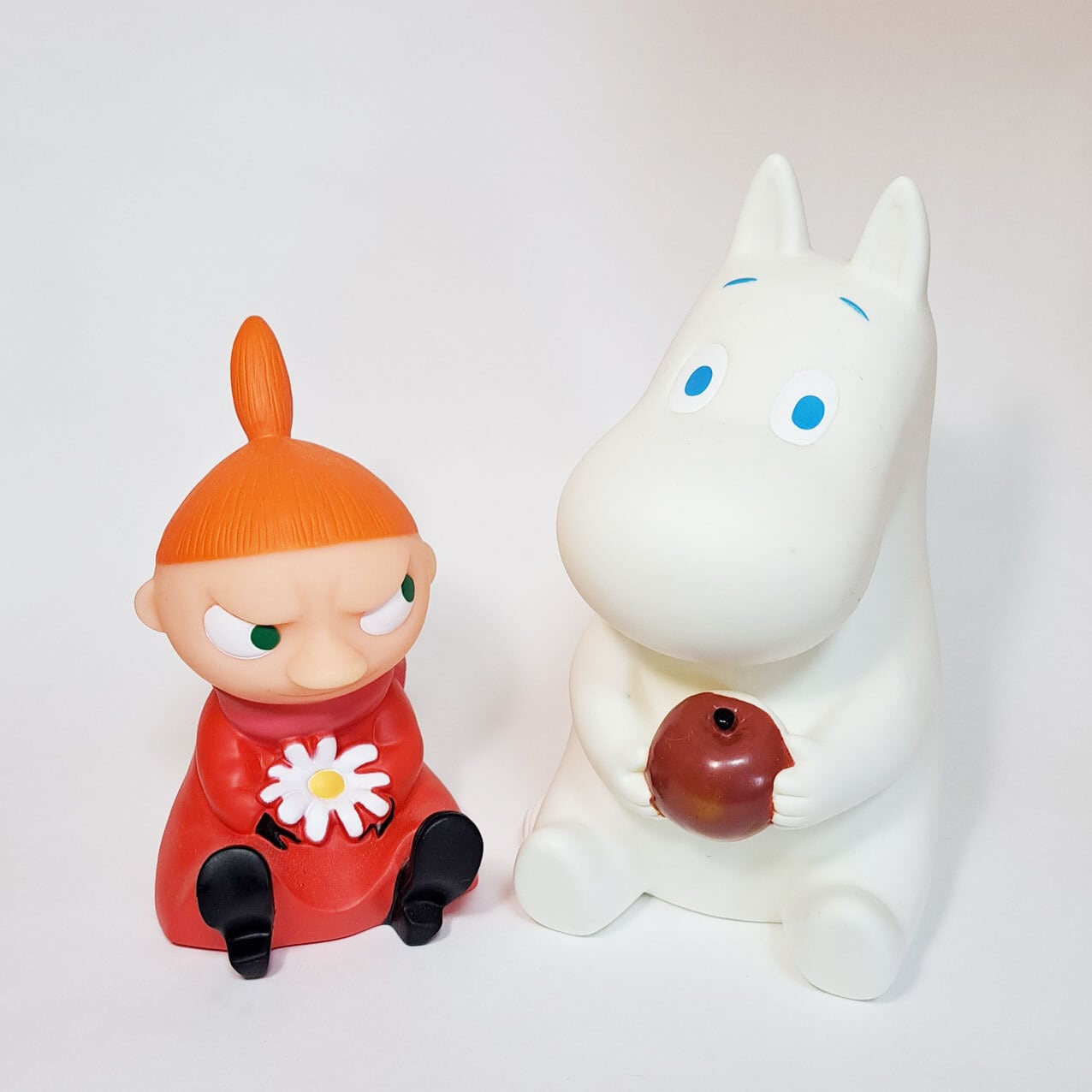 ムーミンとリトルミィの貯金箱セット [日本製 素材はATBC-PVC 箱は