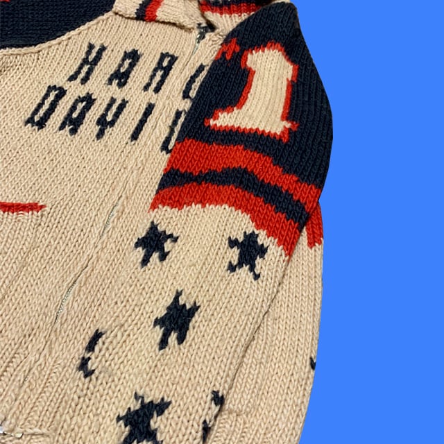 HARLEY DAVIDSON ZIP UP COWICHAN SWEATER ハーレー ダビッドソン