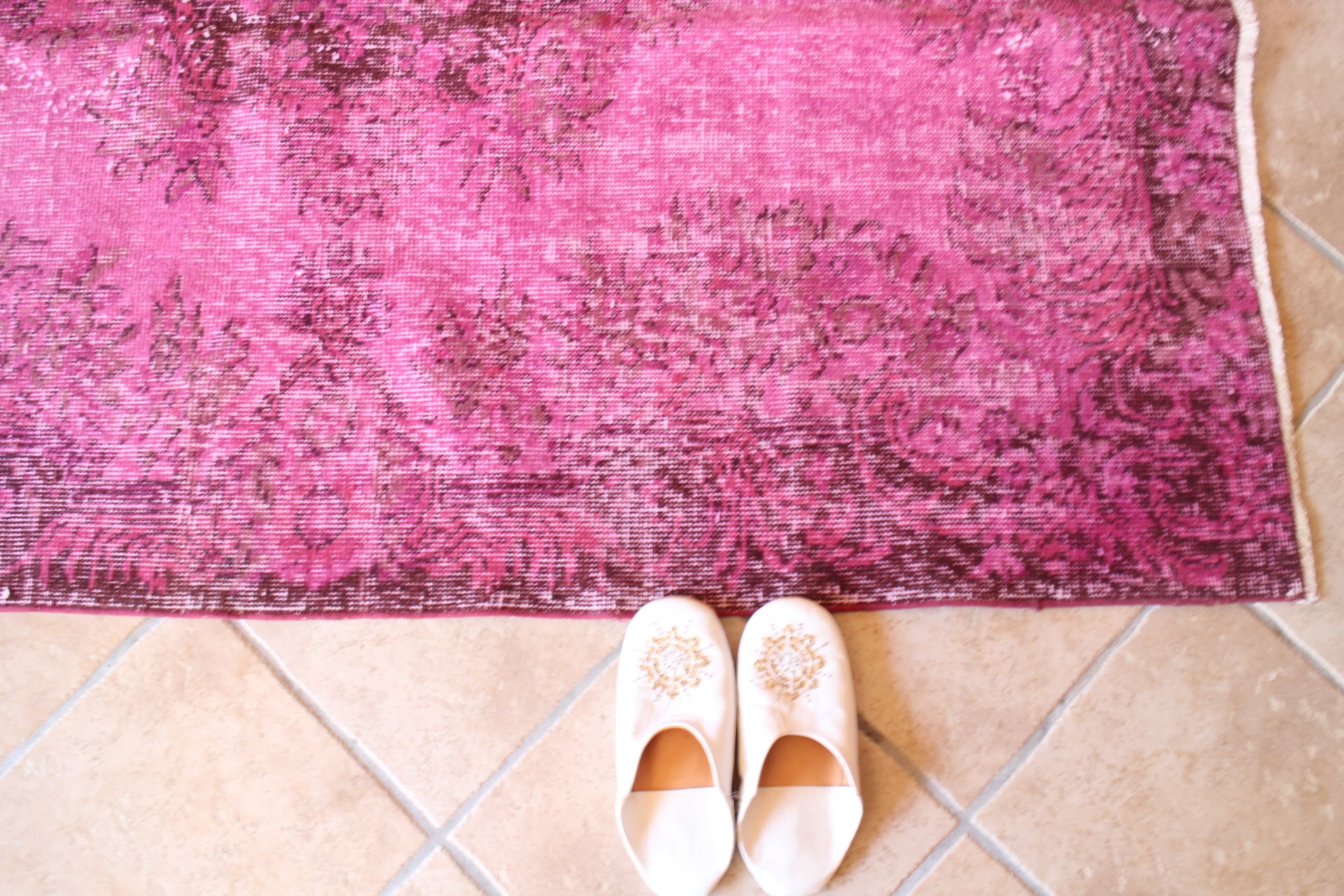 マゼンタピンクのオーバーダイラグ ＃28－n | Riad Home