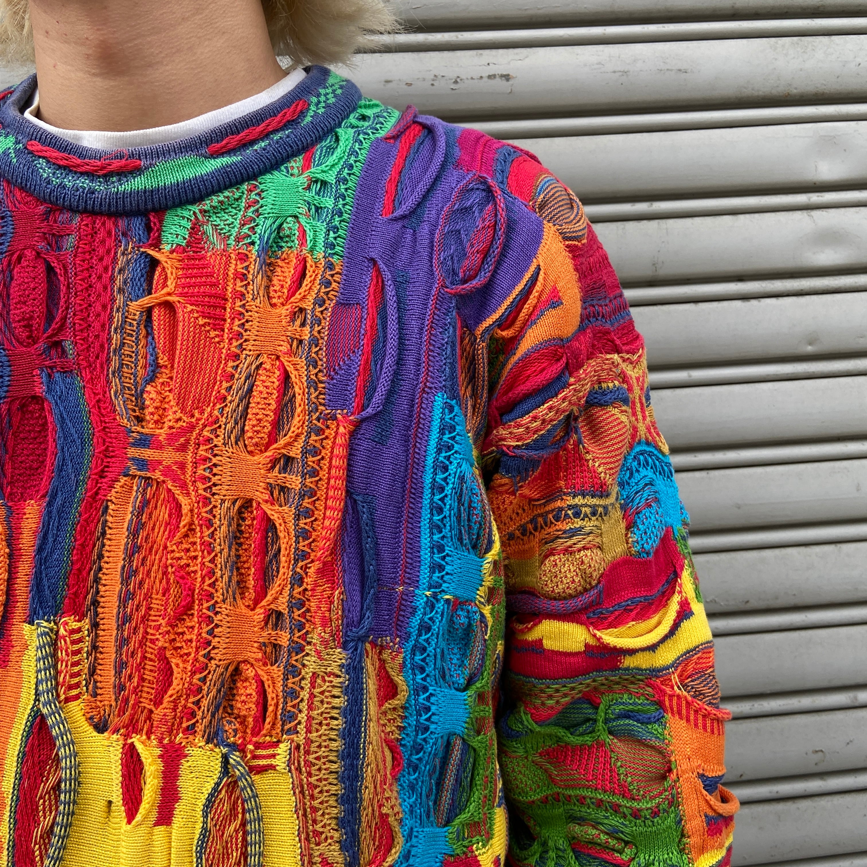 90s COOGI クージー 3Dニット 総柄ニット オーストラリア製 S | 古着屋 Uan