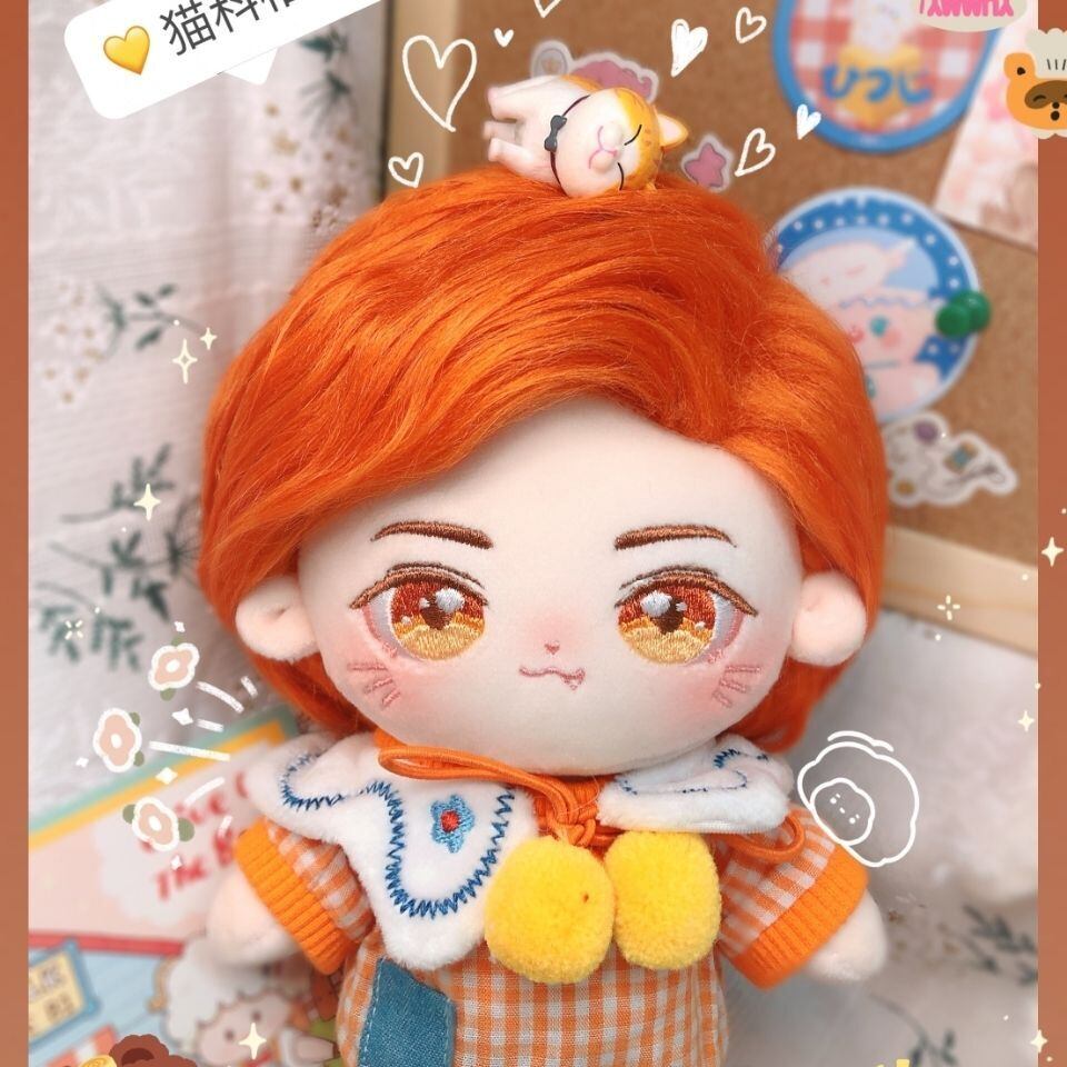 無属性 ぬいぐるみ 20cm 着せ替えぬいぐるみ 赤い髪オレンジの目男の子