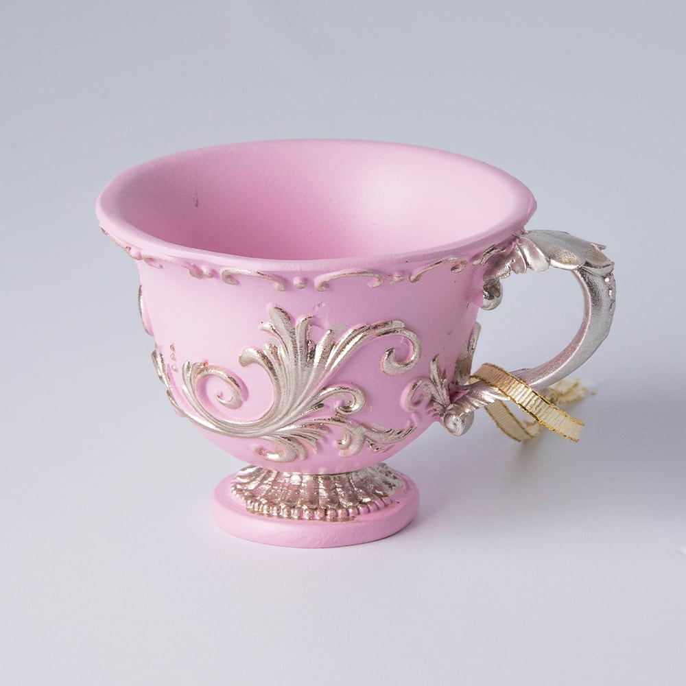 ピンクティーカップオーナメント(10396) | 一年中クリスマスのお店R