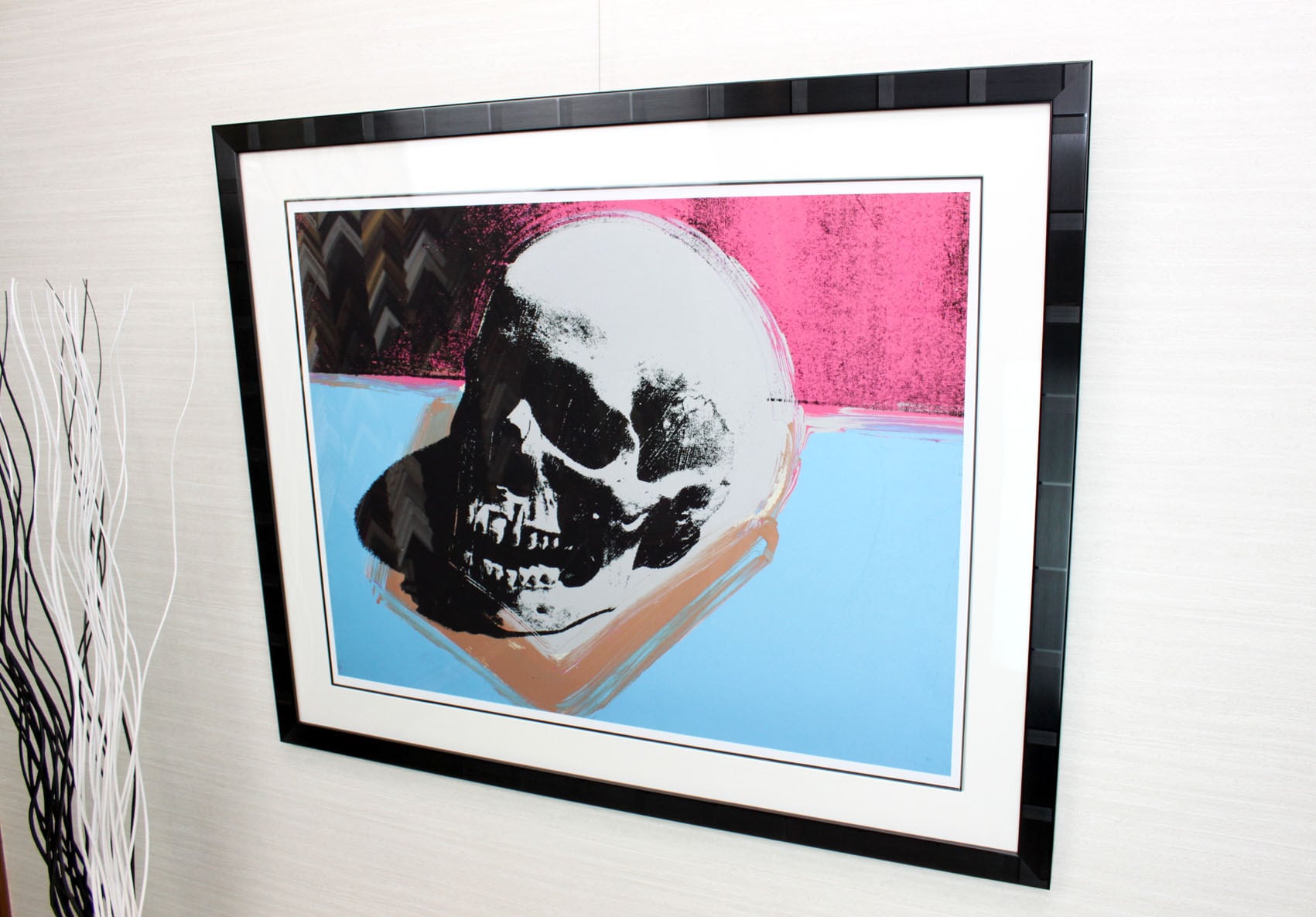 アンディ ウォーホル「スカル(ブルー&ピンク)」Skull,1976展示用フック