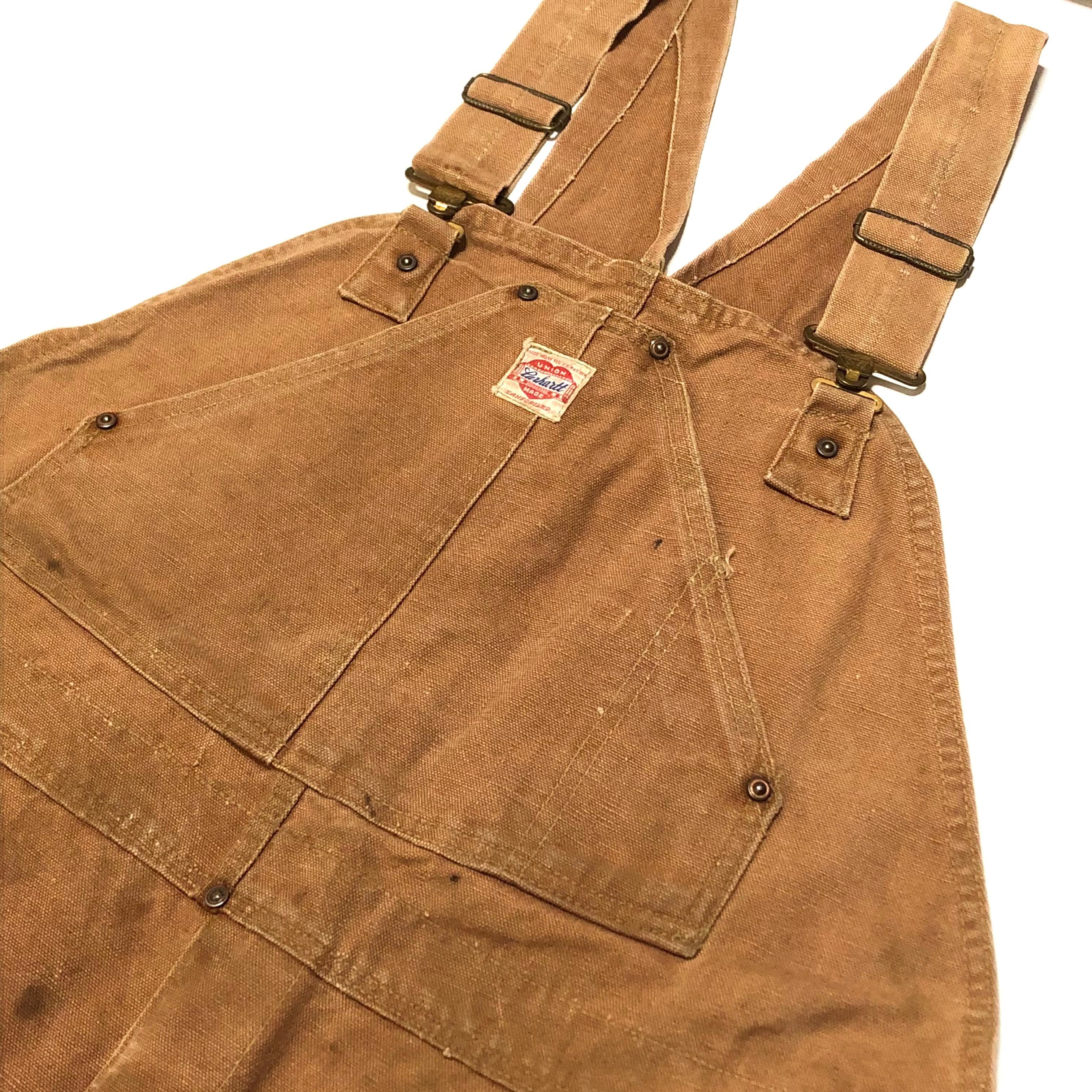 40s ヴィンテージ カーハート オーバーオール ブラウンダック CARHARTT
