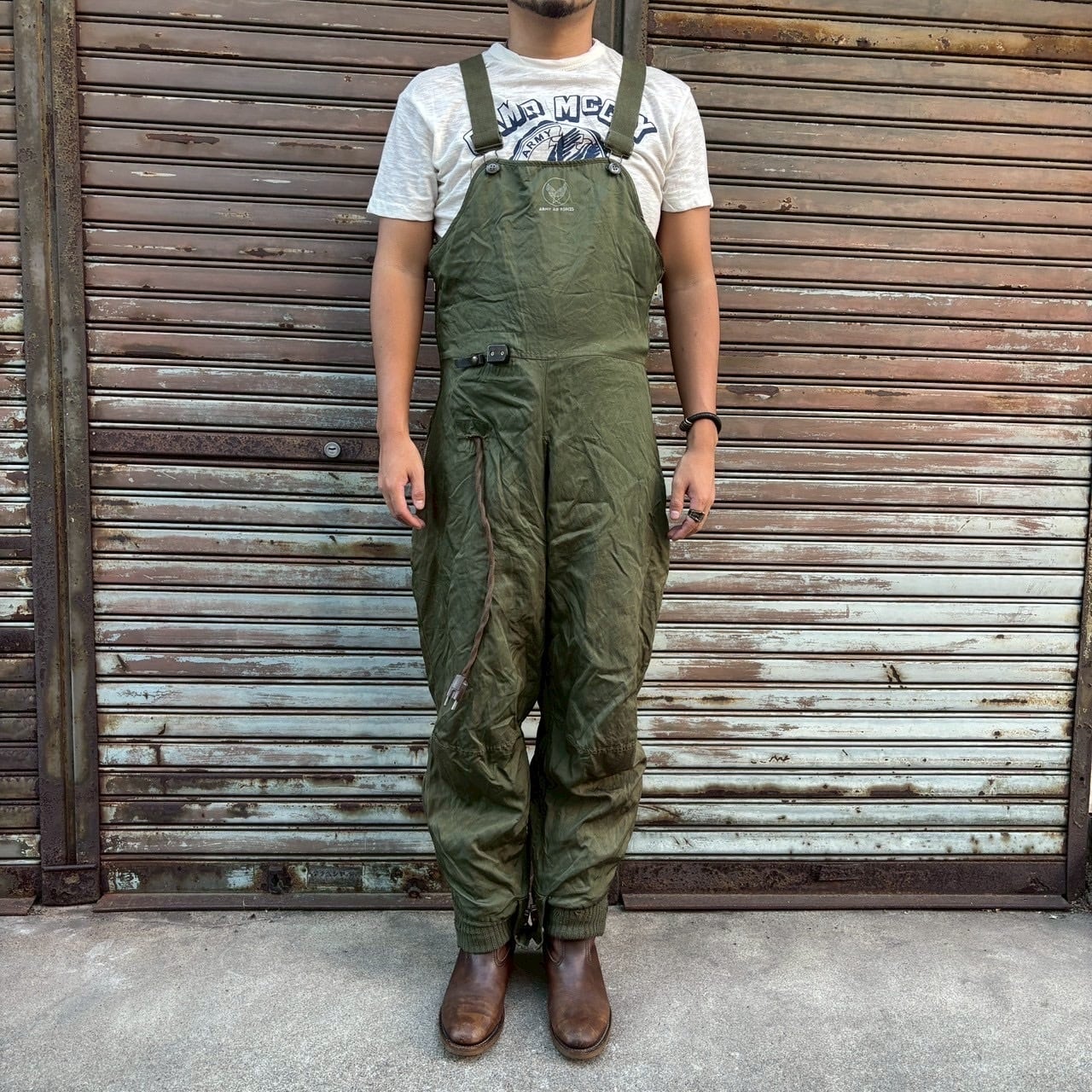 40s USN U.S.Navy 米軍実物 アメリカ海軍 N-1 デッキパンツ カーキ