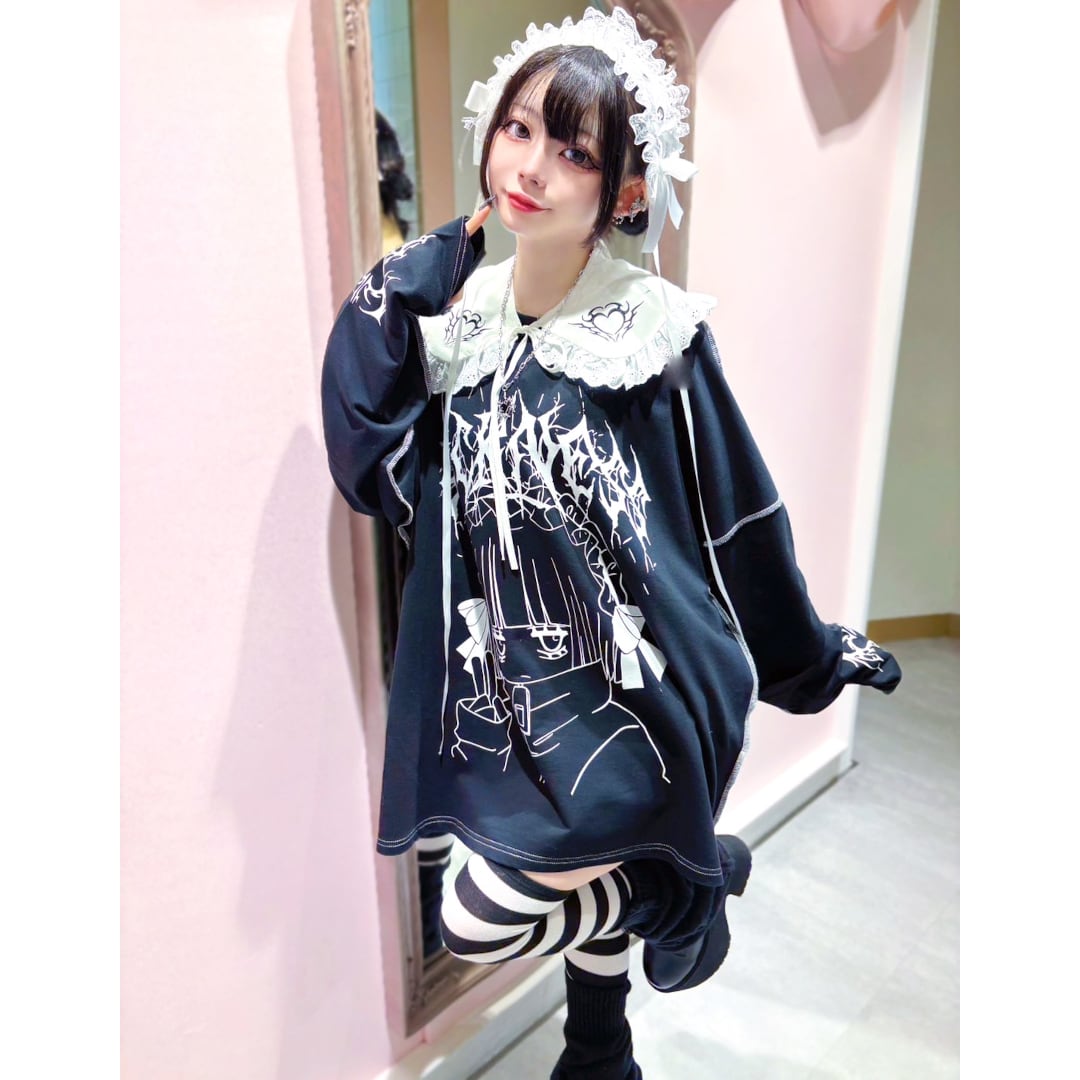 SICK GIRL BIGロンT(BLACK・WHITE) | VOLCAN&APHRODITE