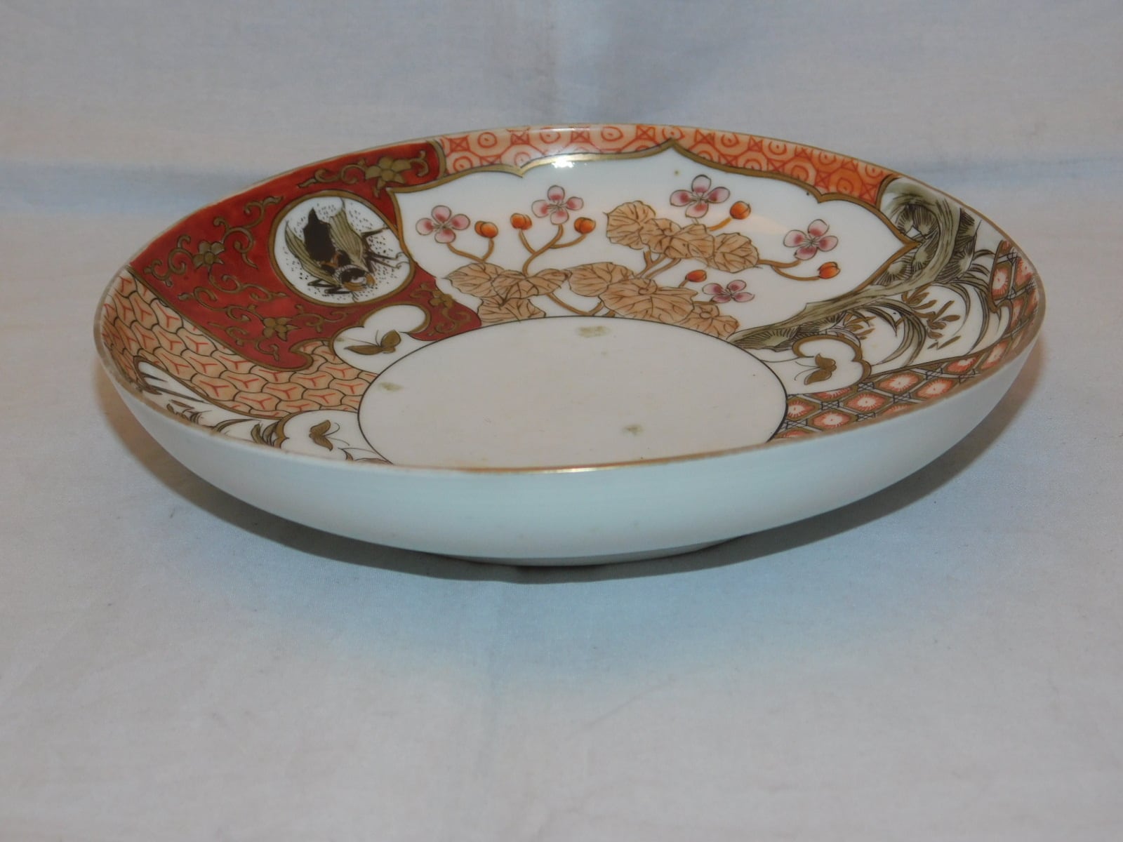 色絵五寸皿(蔵春亭三保 造) collard porcelain plate(Sanho