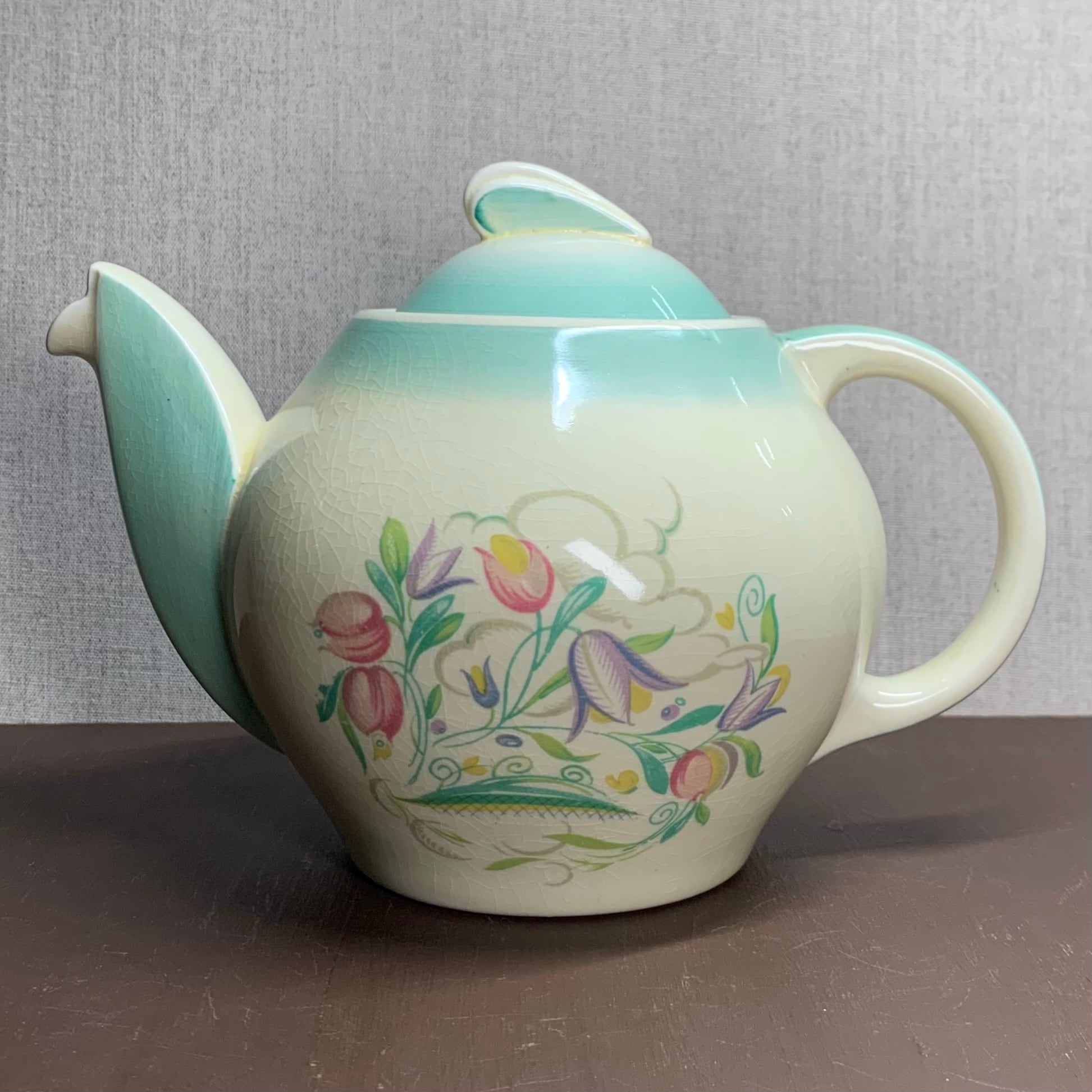 Susie Cooper スージークーパー ドレスデンスプレイ シュガーボウル