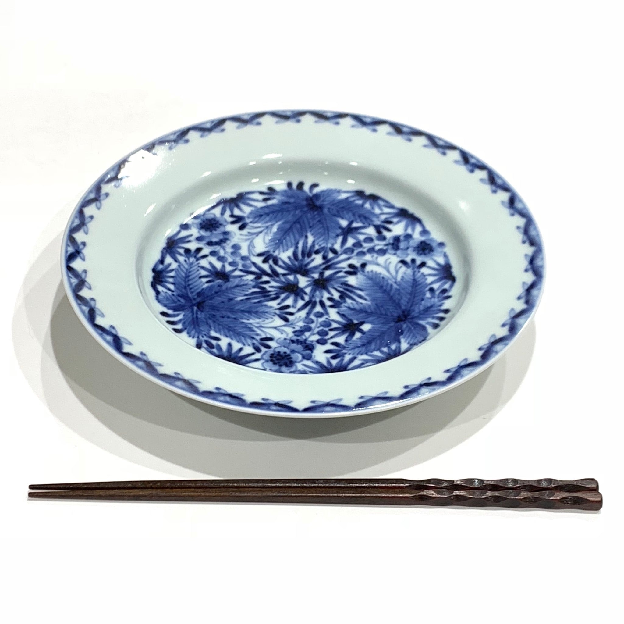 松竹梅丸紋 リム7寸皿《岩永 浩》 | 24to3［西富陶磁器オンライン