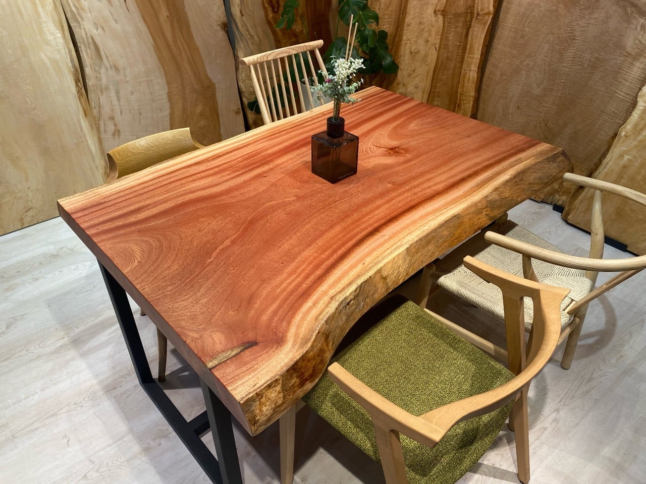 マホガニー_1400×880-910×67_青山店_テーブル天板/一枚板 231558-2