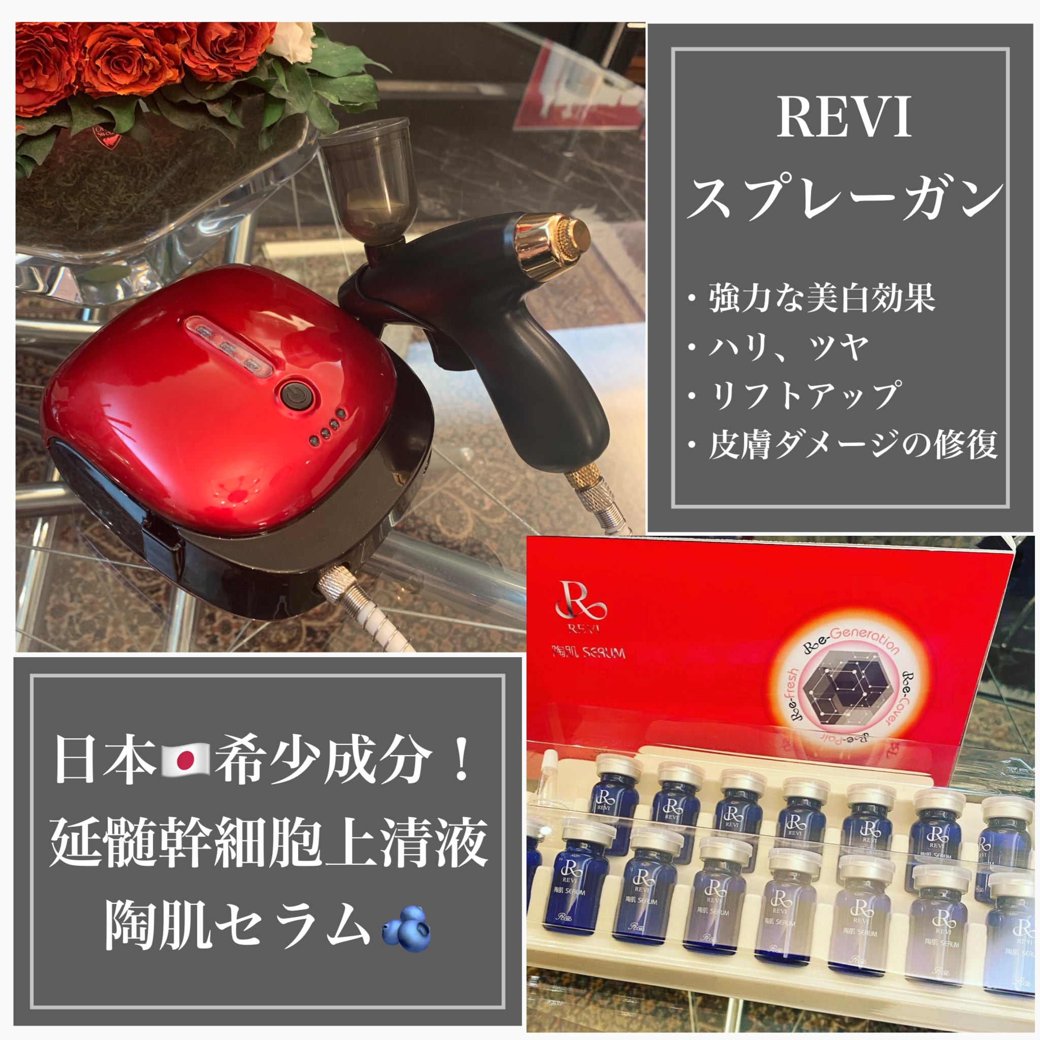 NEW☆送料無料!【REVIスプレーガン＊延髄幹細胞上清液】 | 美肌1/f