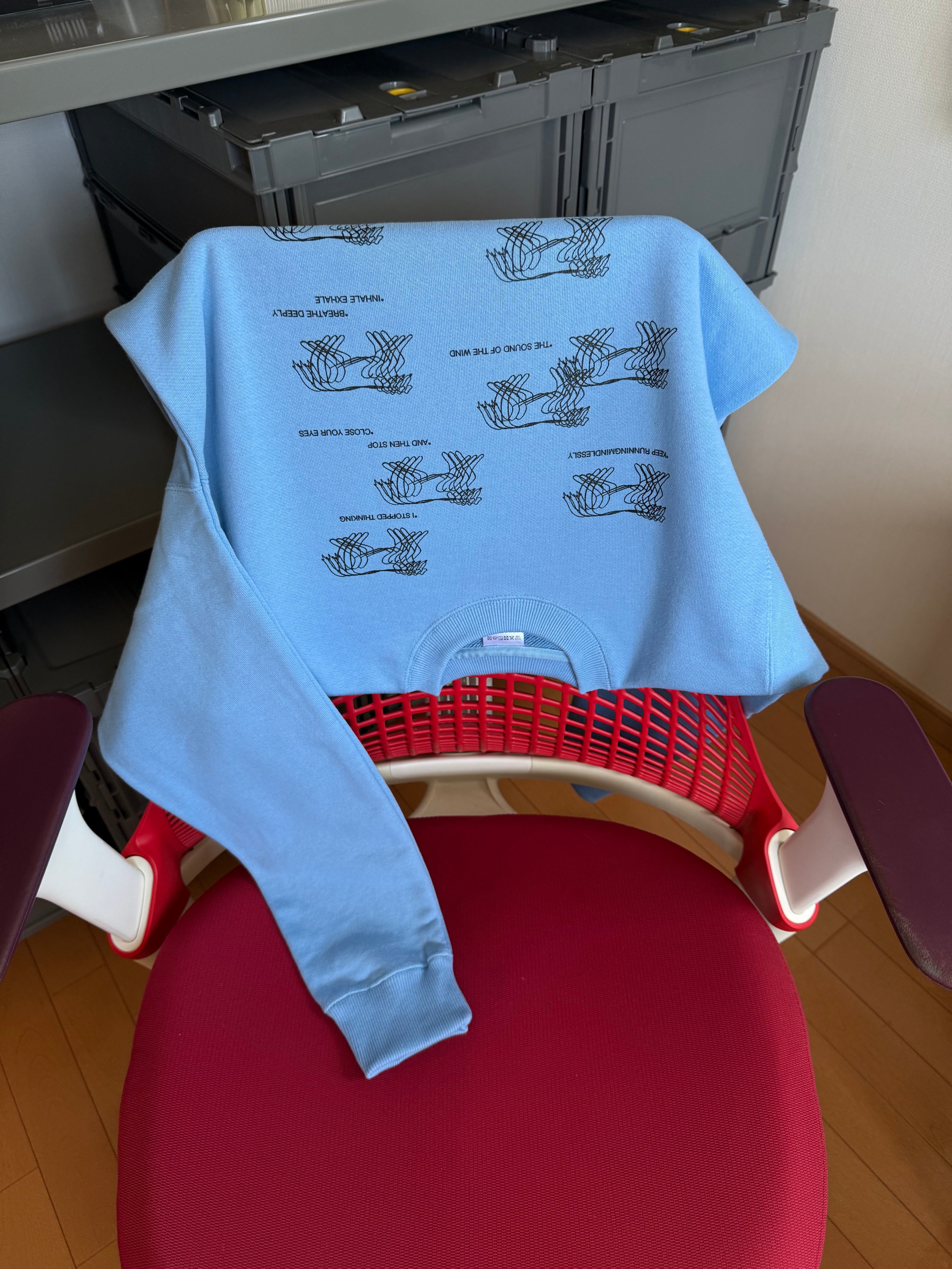 RUNNING DOGS SWEAT : SAX ※次回最短入荷4月下旬以降を予定