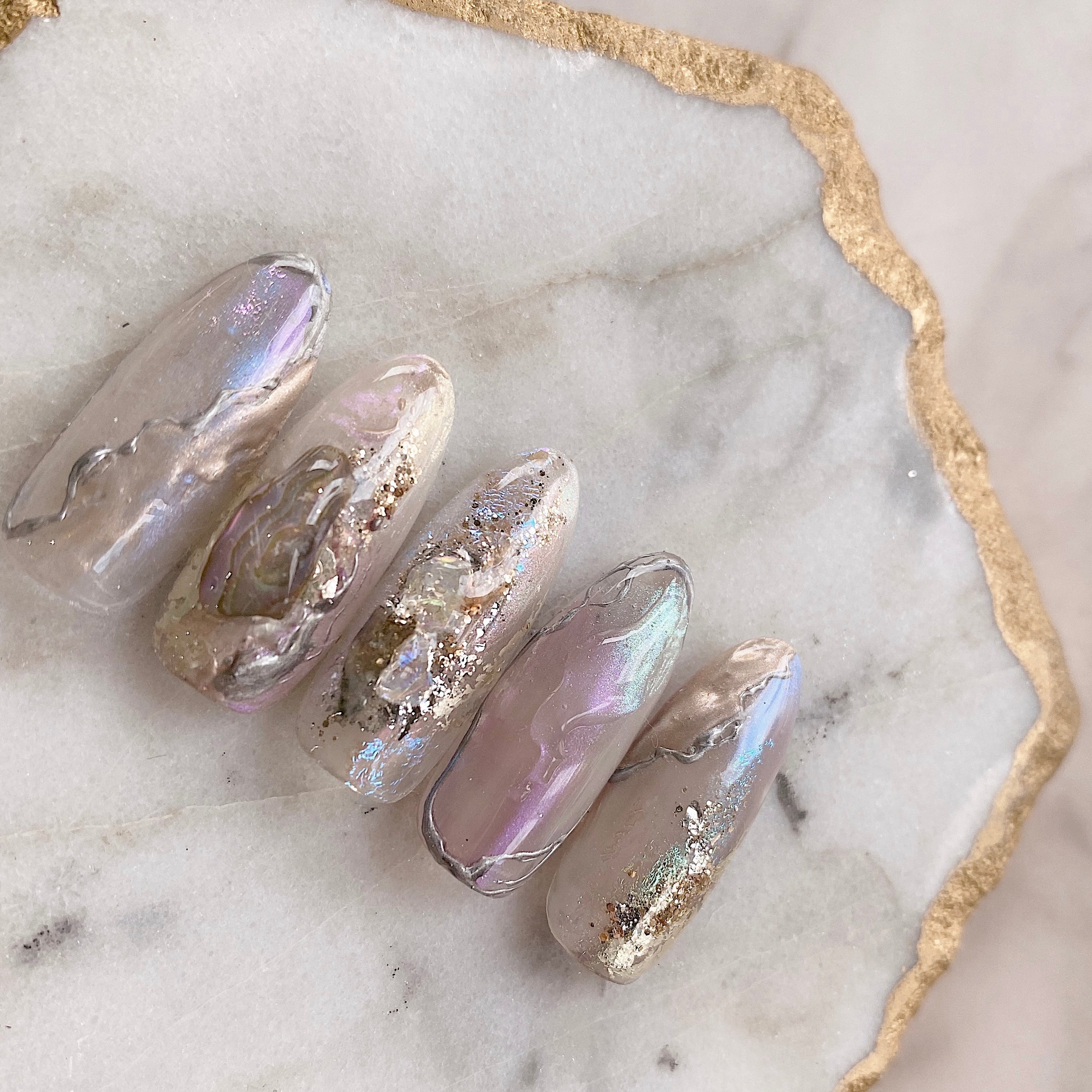 F1634 Crystal aurora foil | atelier NOVEL