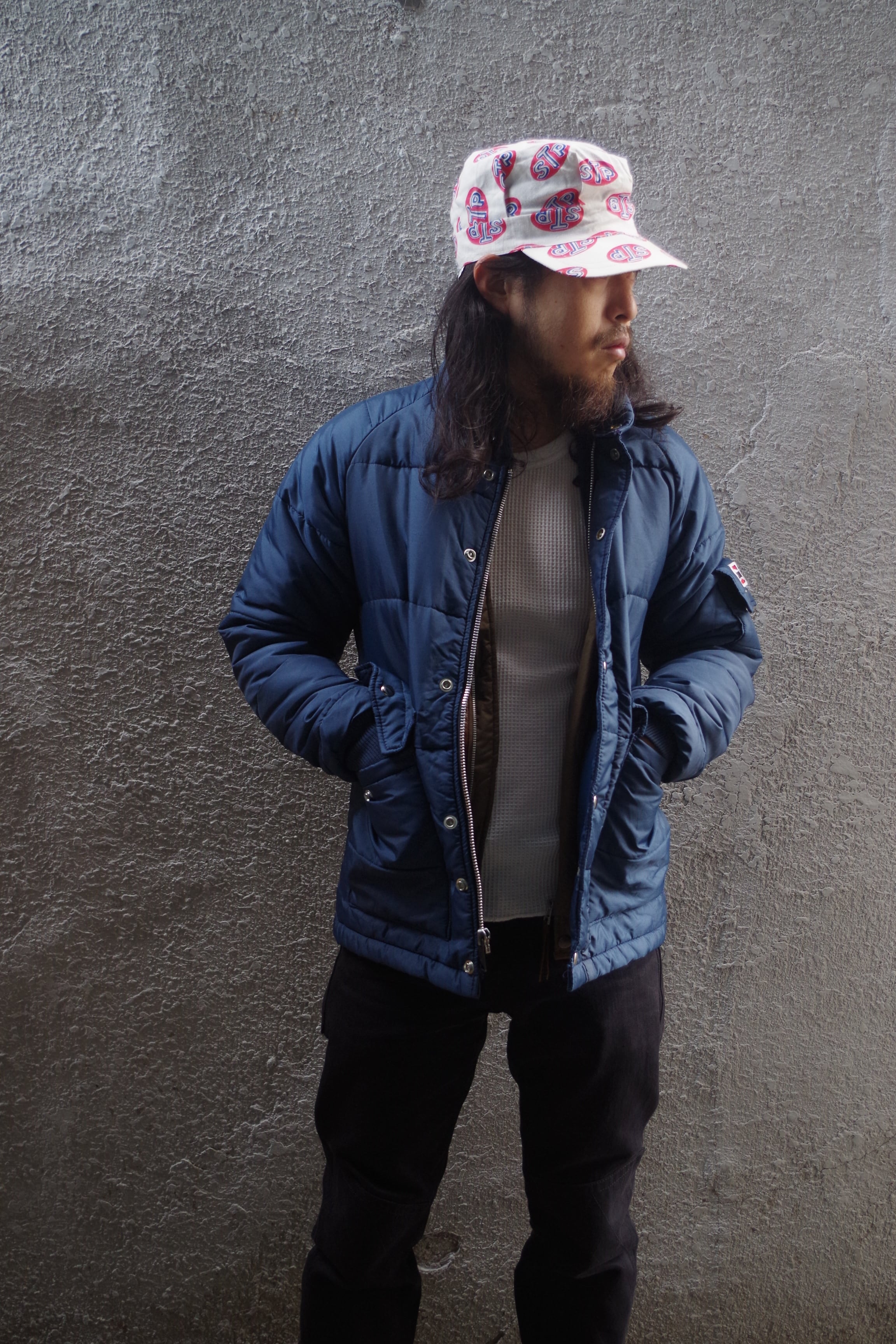 70's CHAMPION SPARK PLUG Nylon Racing Jacket DEAD STOCK ビンテージ