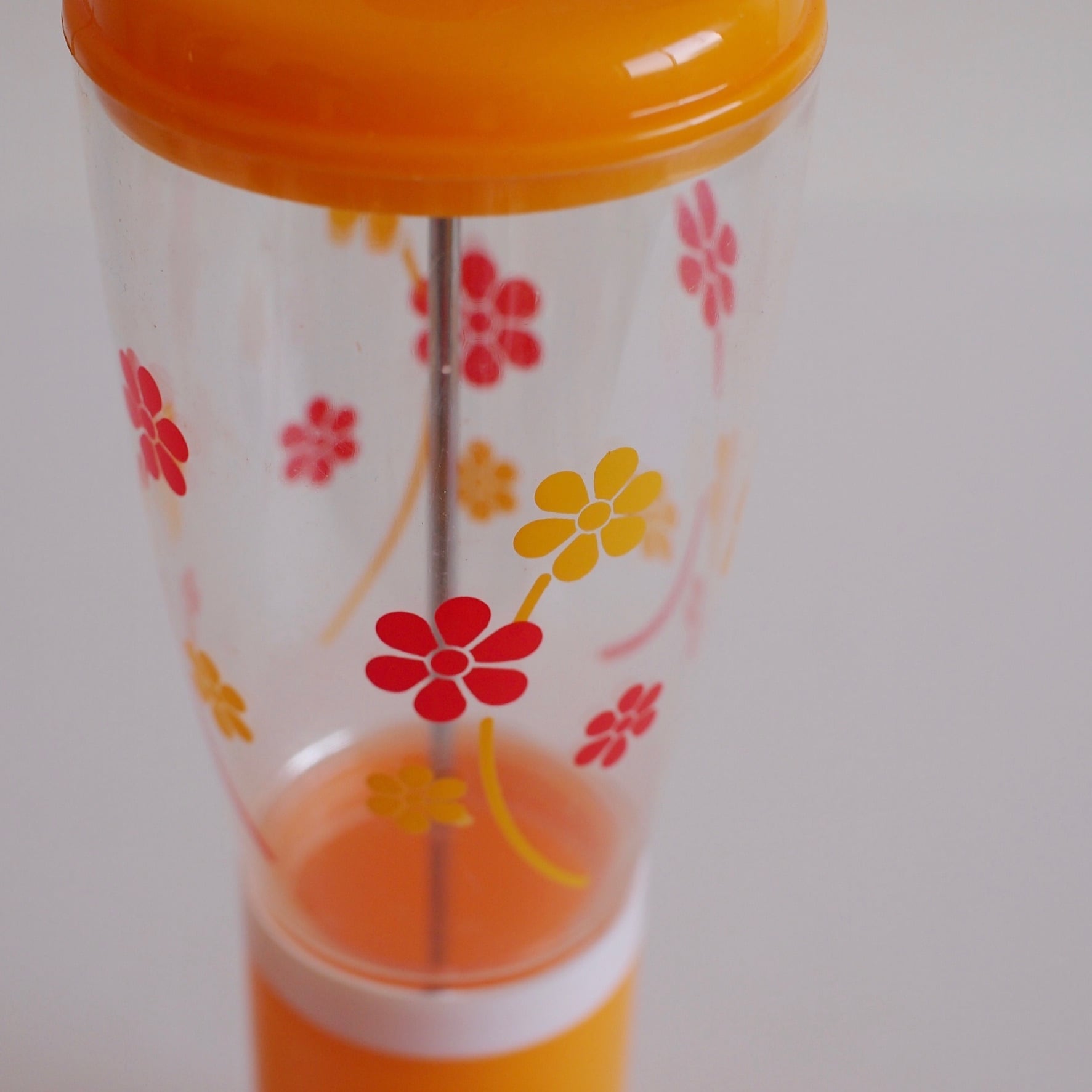 ヴィンテージ 昭和レトロポップ 花柄の箸立て 新品 デッドストック