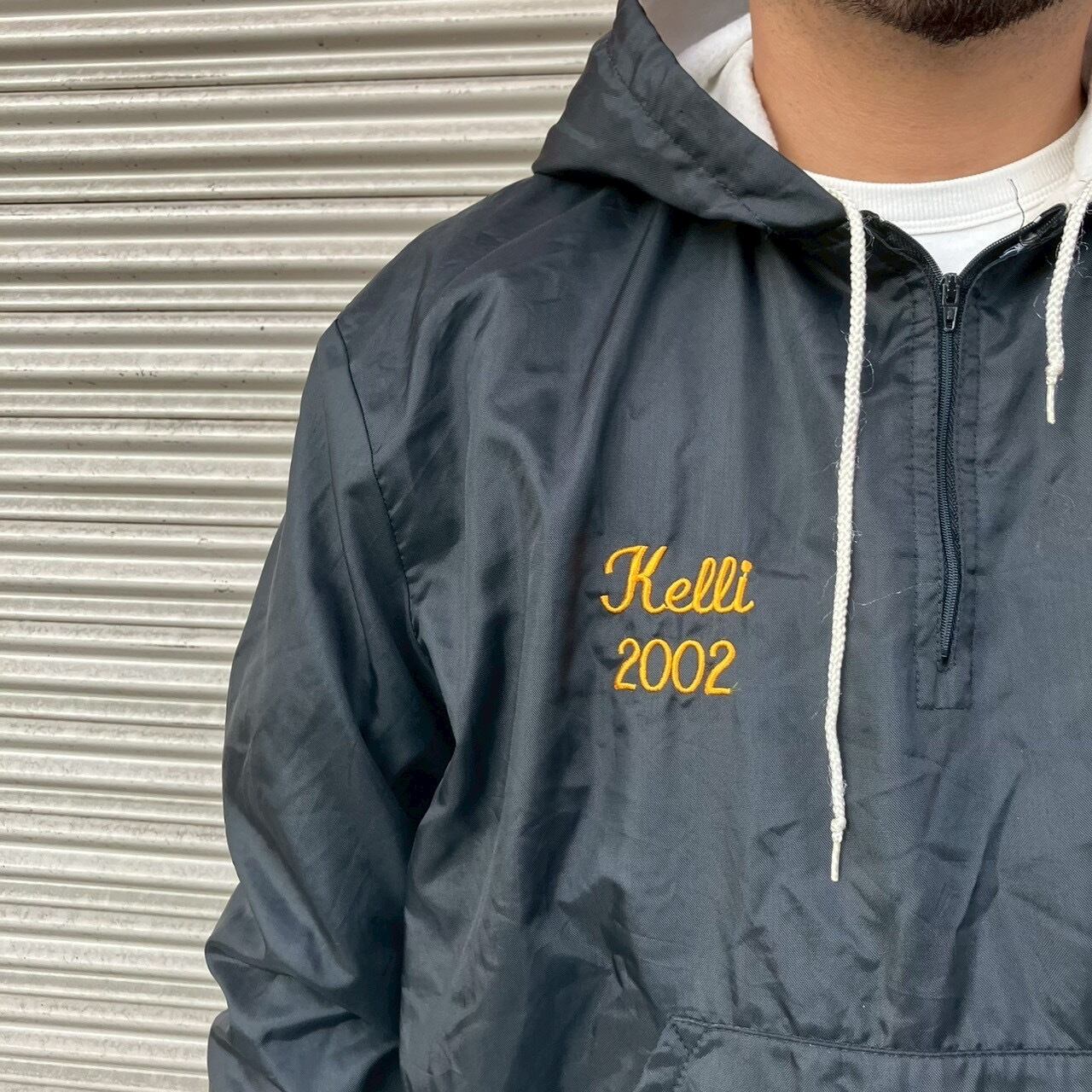 90s Holloway スタジャン ハーフジップ ヴィンテージ L スタジャン