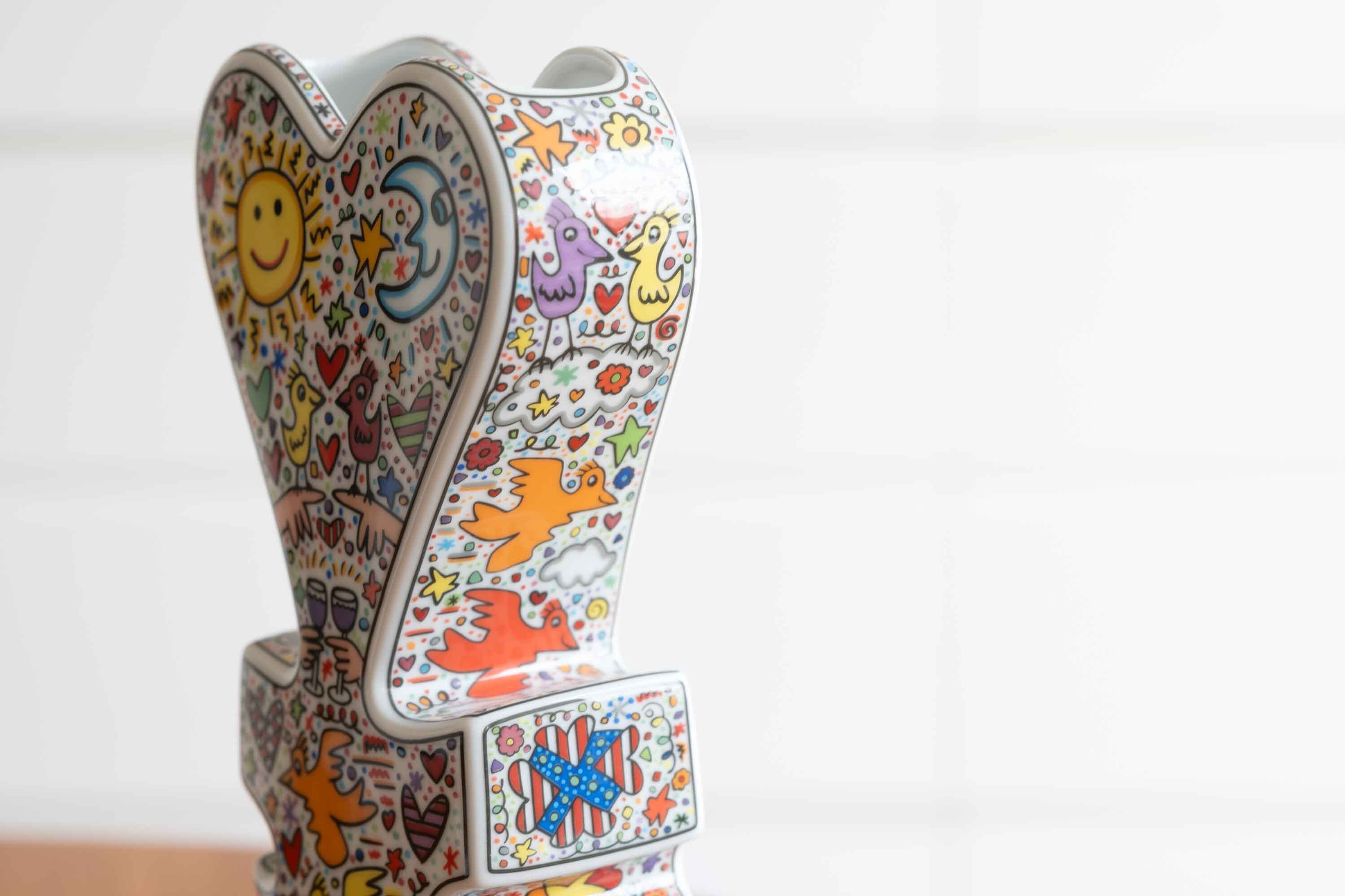 James Rizzi ジェームス・リジィ デザイン Love Vase ドイツ Rosenthal