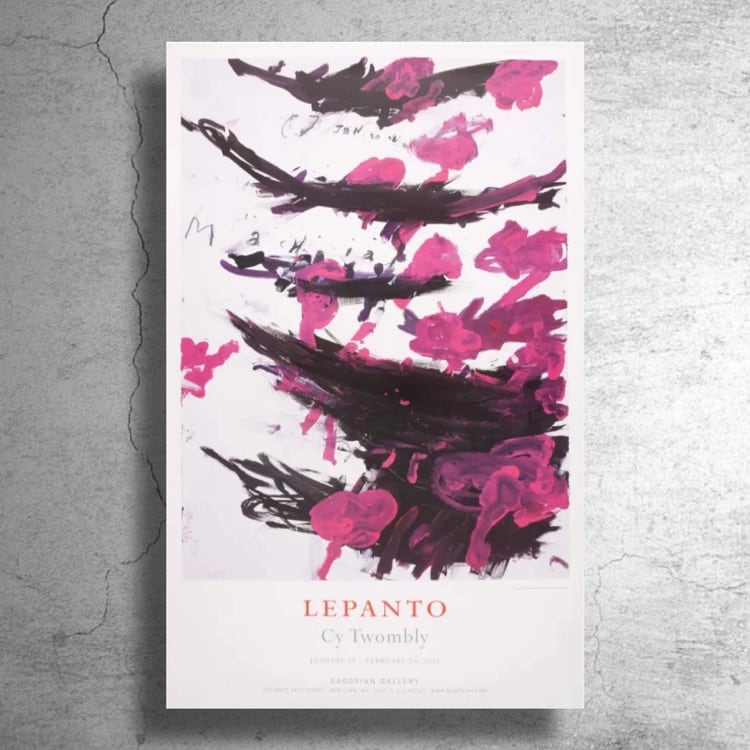 抽象画家『サイ・トゥオンブリー』2002年アメリカでの展示ポスター