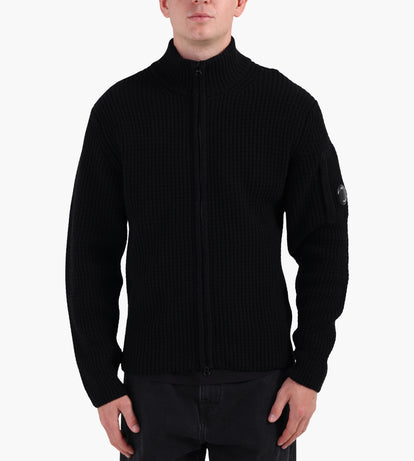 C.P. Company Knitwear Crew Neck In Lambswool Grs Black