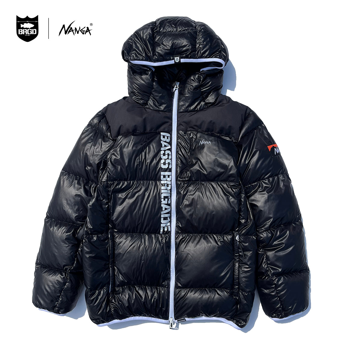 NANGA × BASS BRIGADE CORE DOWN JACKET - BLACK - 2XL