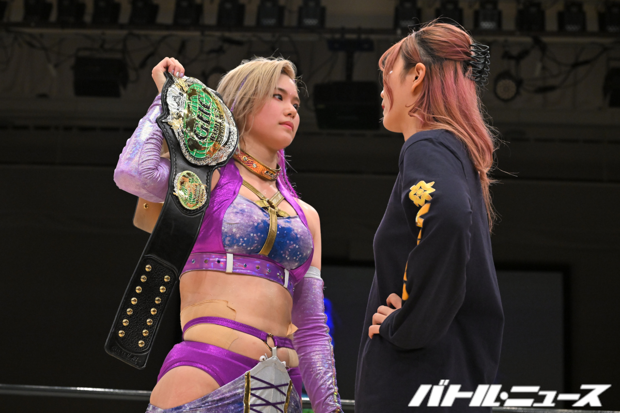 GHC女子王座戦はマリーゴールドの1・3大田区総合体育館大会で初防衛戦