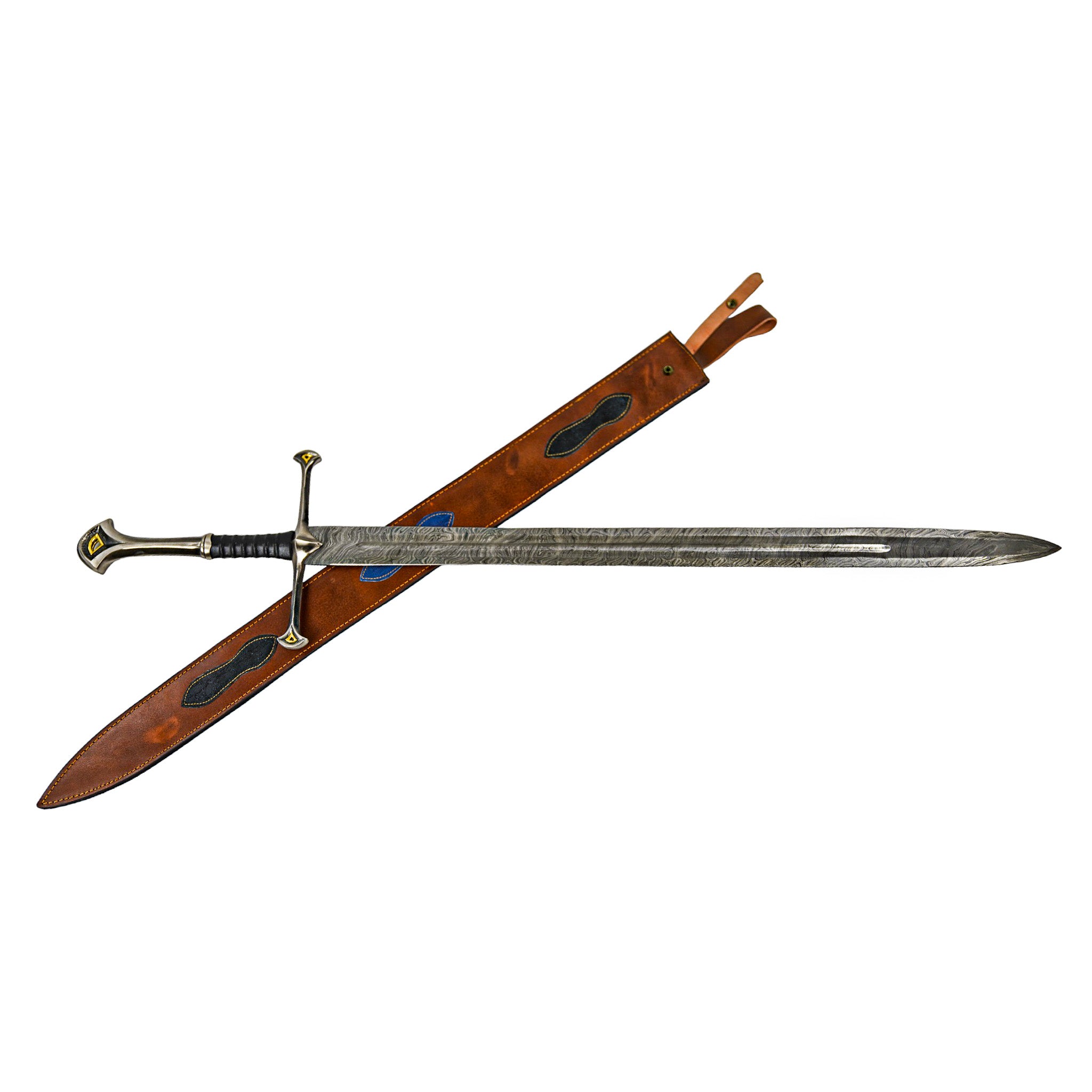 Greatsword- Two Handed Longsword - High Carbon Damascus Steel - 48