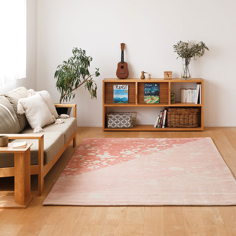 ウールの手織り絨毯 [ ハグみじゅうたん ] ておりPremium / HR4033