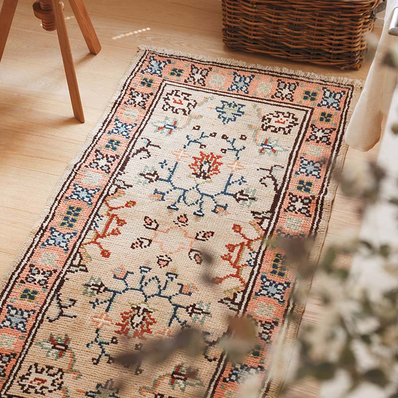 トライバルラグ [フローラル] 1990年代 / OR752 | ボー・デコール