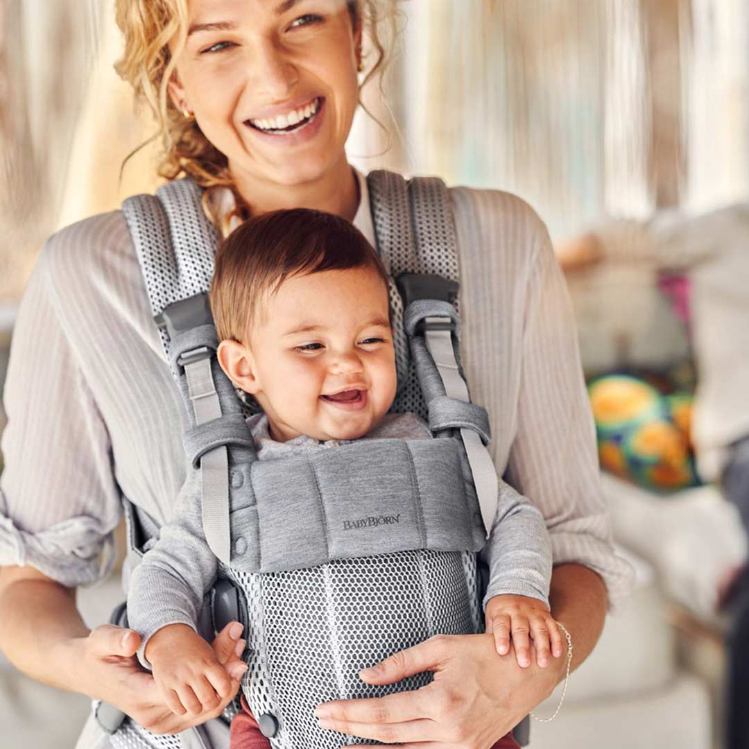 BabyBjorn Harmony Baby Carrier - 3D Mesh - Silver