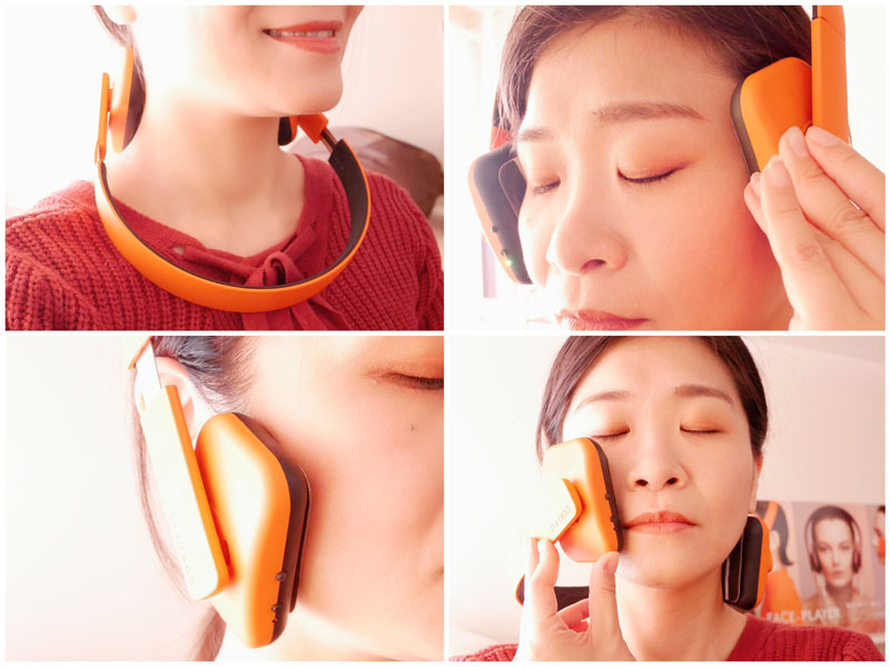 まるでヘッドフォン！コアフィットからEMS美顔器「フェイスプレイヤー