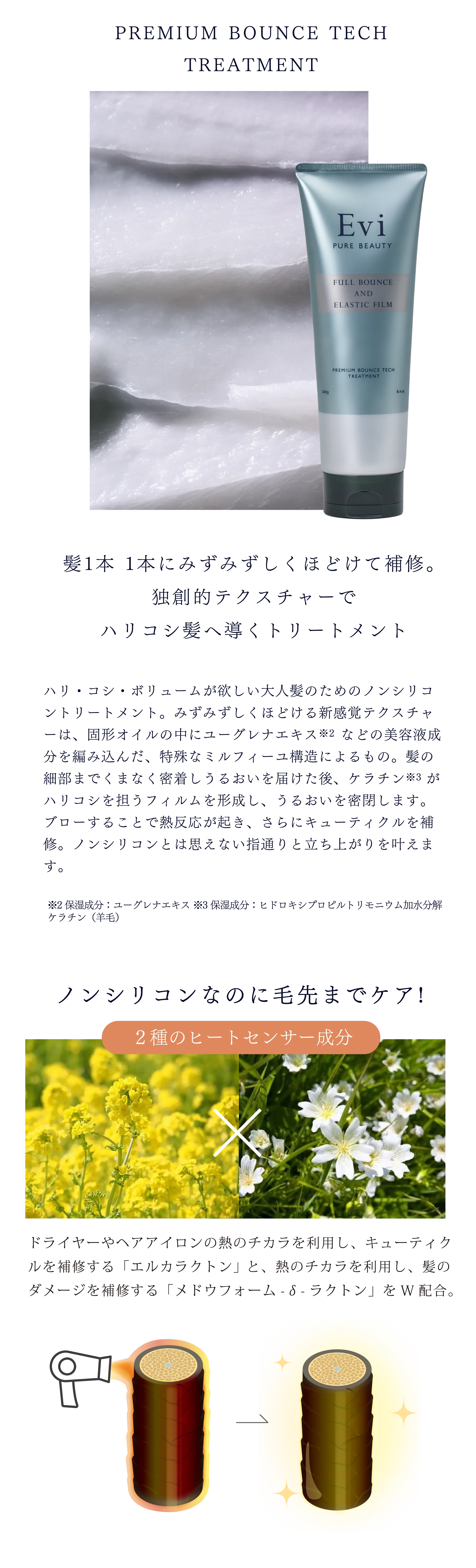 Evi プレミアムバウンステックトリートメント 240g