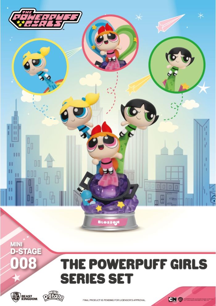 Beast-Kingdom USA | MDS-008-The Powerpuff Girls Series Set (6 PCS)