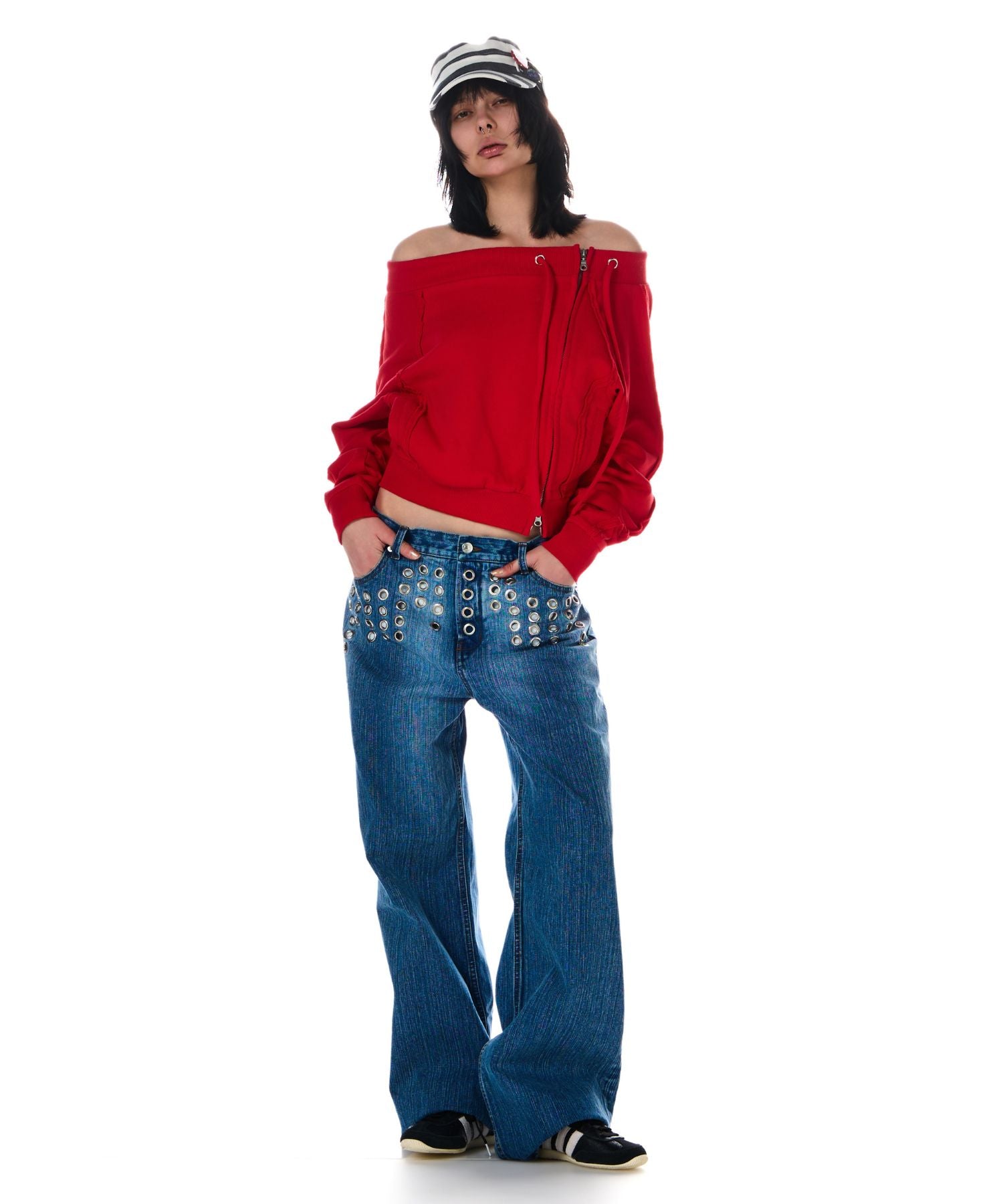 OFF SHOULDER SIDE ZIP TOPS – BEEDEN