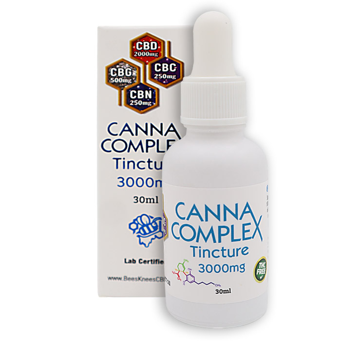 THC-Free CBD Tincture – 3000 mg CannaComplex - Bee's Knees CBDs