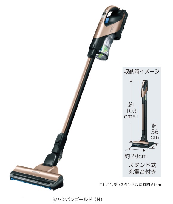 新製品 日立 PV-BH900-N コードレススティック掃除機 レンタル【往復