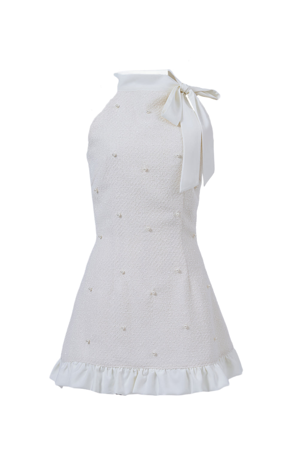 ツイードパールミニワンピース