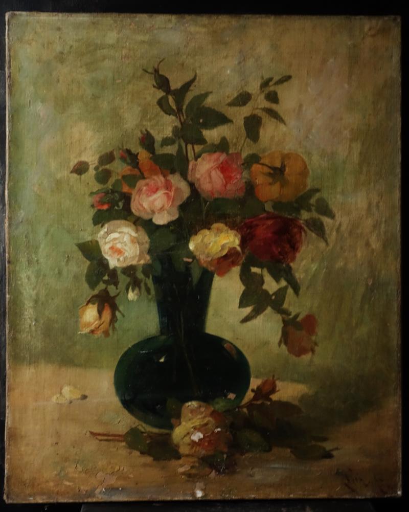 西洋骨董屋 フランスアンティーク亭ベルエポック クラシック絵画 薔薇