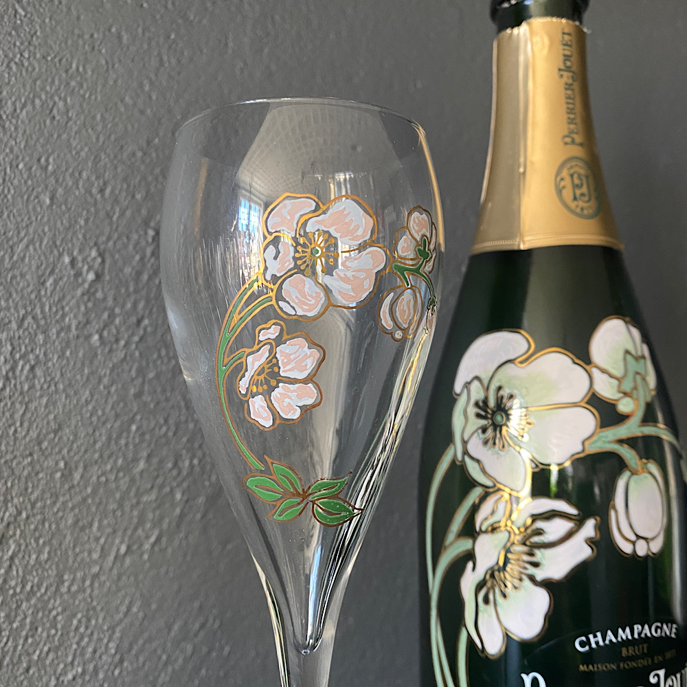 ペリエ ジュエ 花付きシャンパングラス ベルビュー ヴィンテージ