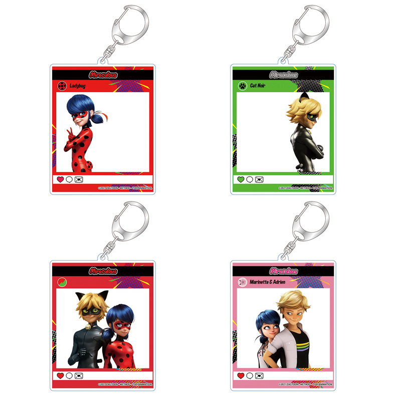 ミラキュラス レディバグ＆シャノワール』 SNS風アクリルキーホルダー